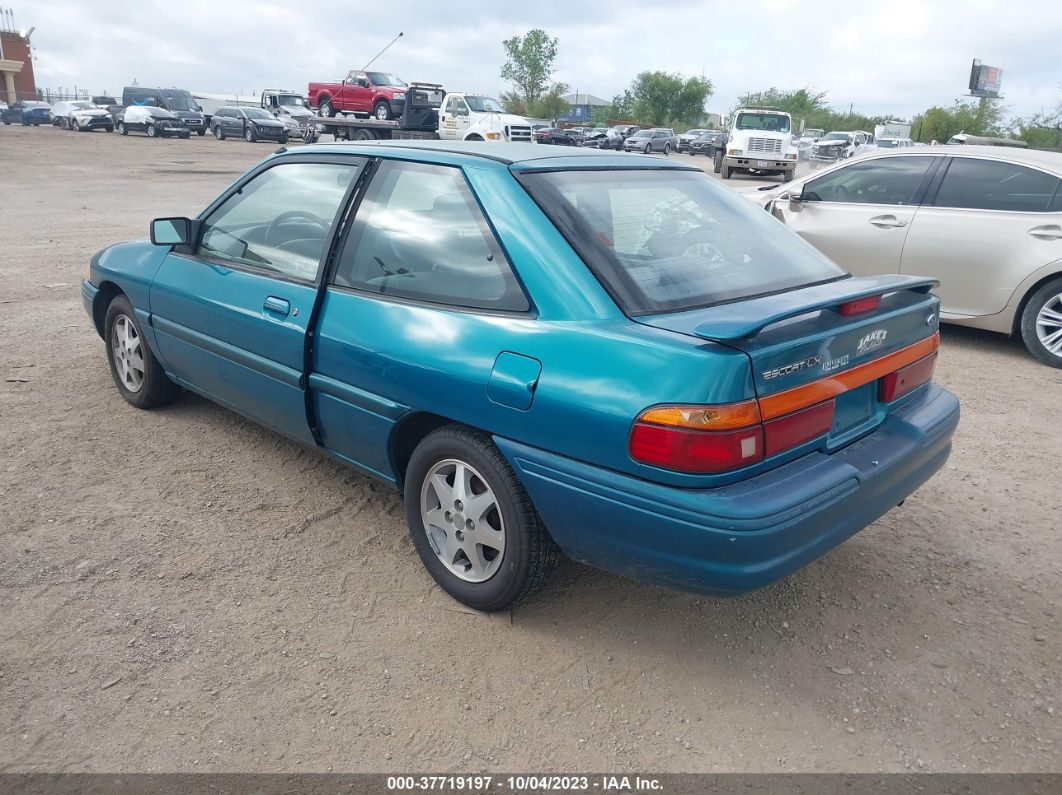 1996 Ford Escort Lx Green vin: 1FASP11JXTW181617