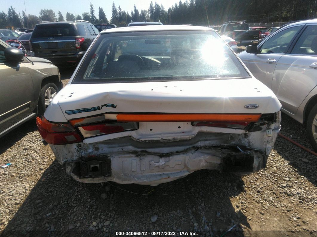 1995 Ford Escort Gt White vin: 1FASP1283SW122791
