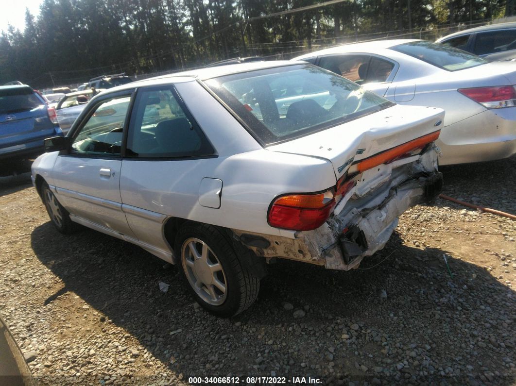 1995 Ford Escort Gt White vin: 1FASP1283SW122791