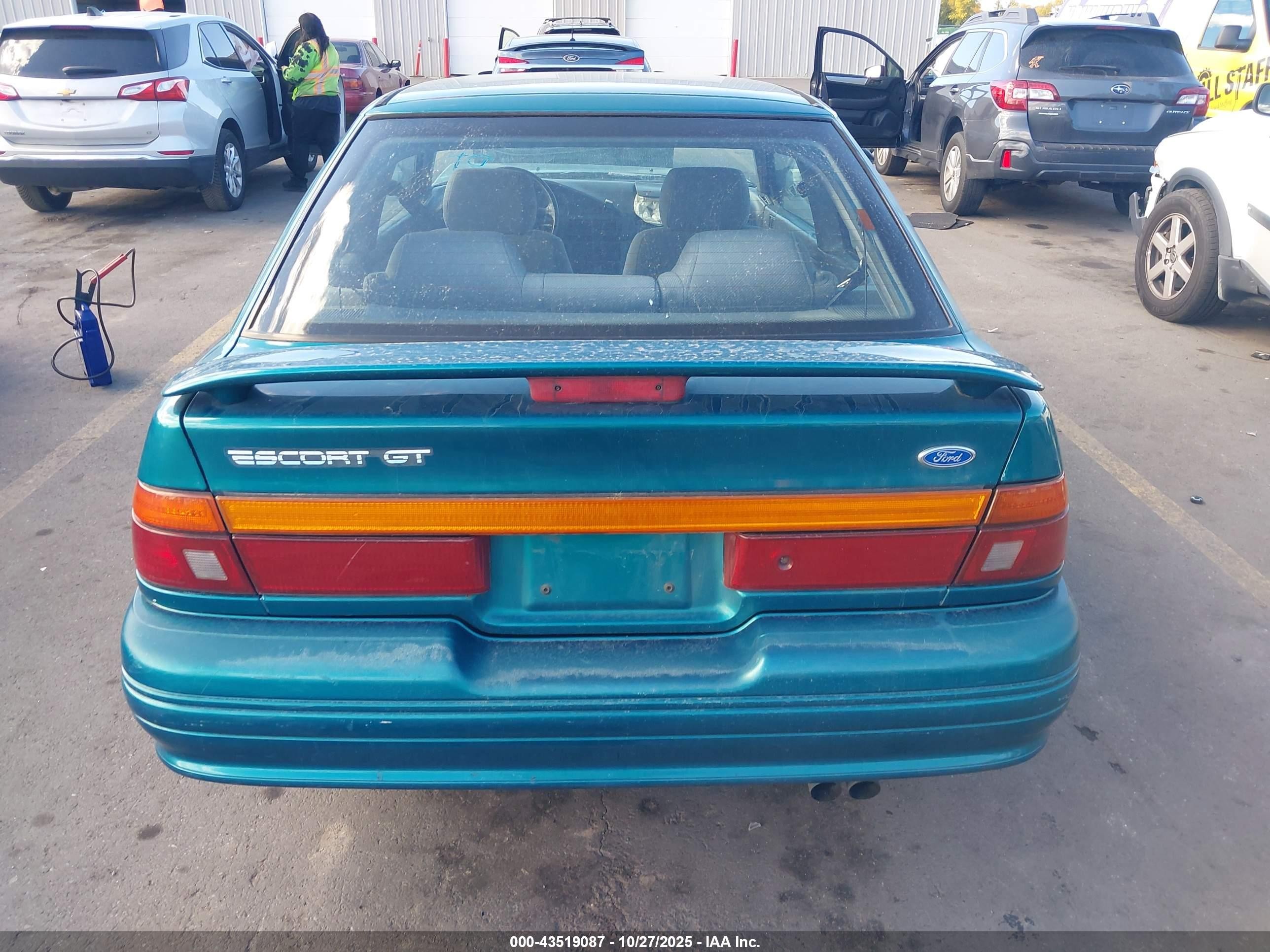 1995 Ford Escort Gt Red vin: 1FASP1286SW307143