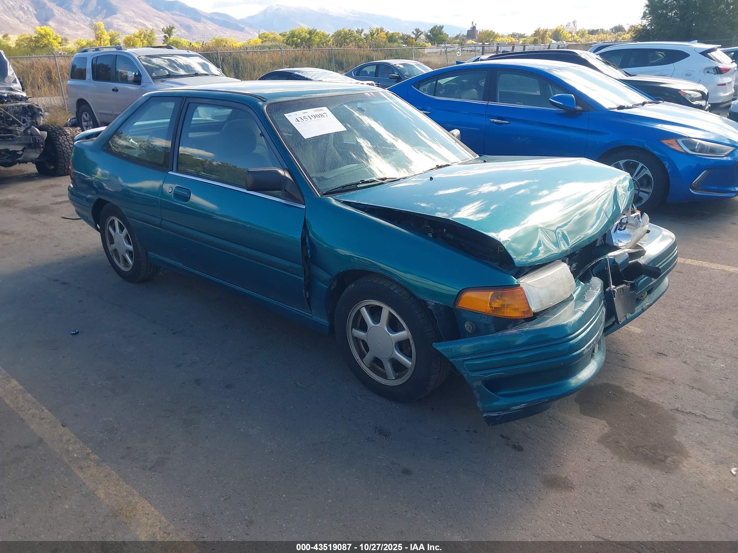 1995 Ford Escort Gt Red vin: 1FASP1286SW307143