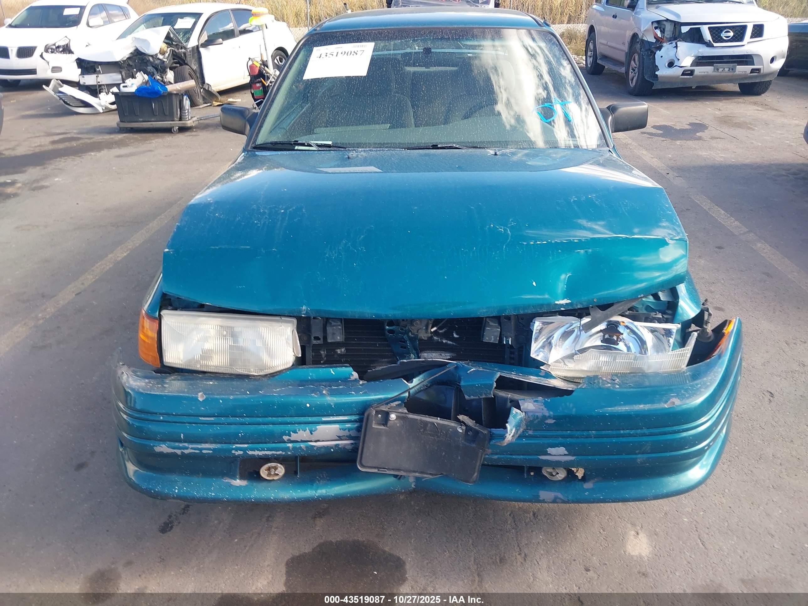 1995 Ford Escort Gt Red vin: 1FASP1286SW307143