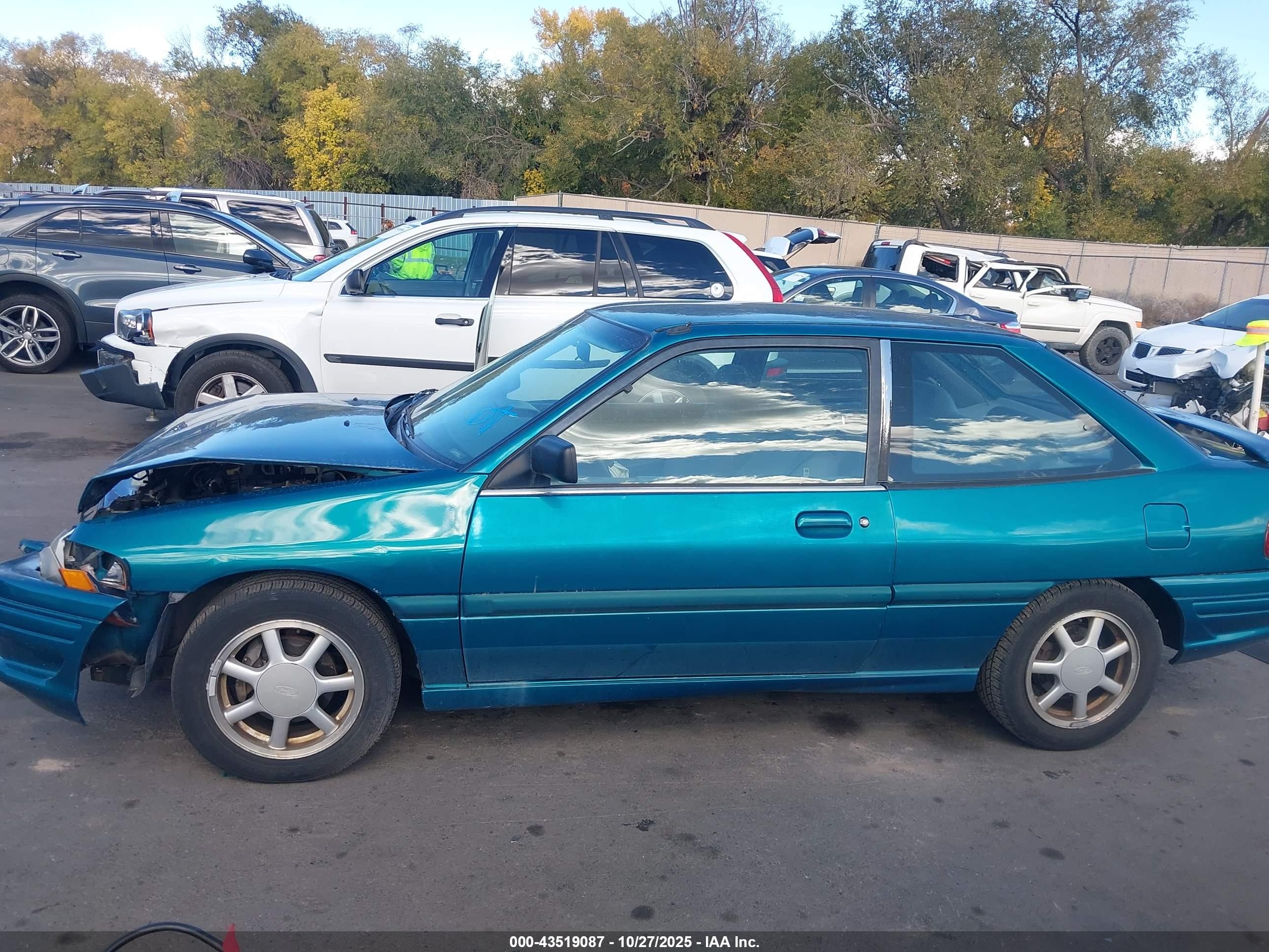 1995 Ford Escort Gt Red vin: 1FASP1286SW307143