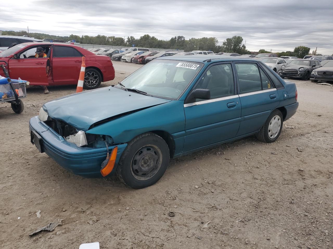 1995 Ford Escort Lx Green vin: 1FASP14J0SW295927