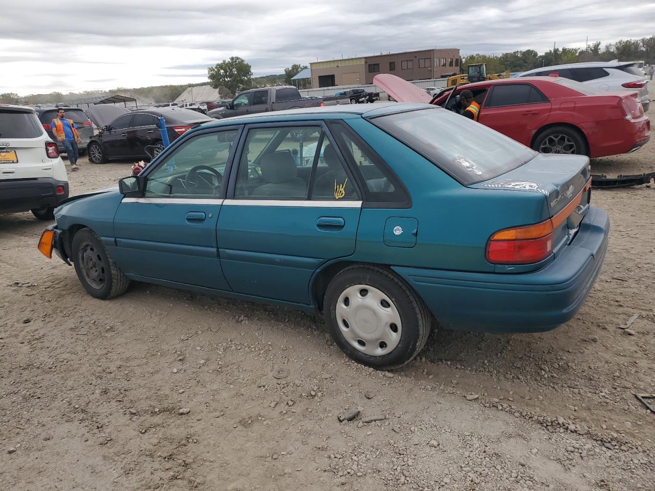 1995 Ford Escort Lx Green vin: 1FASP14J0SW295927