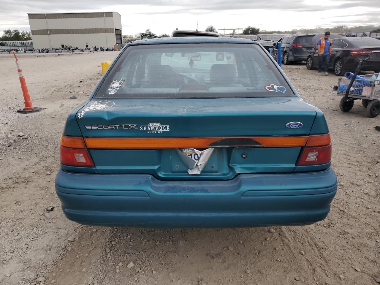 1995 Ford Escort Lx Green vin: 1FASP14J0SW295927