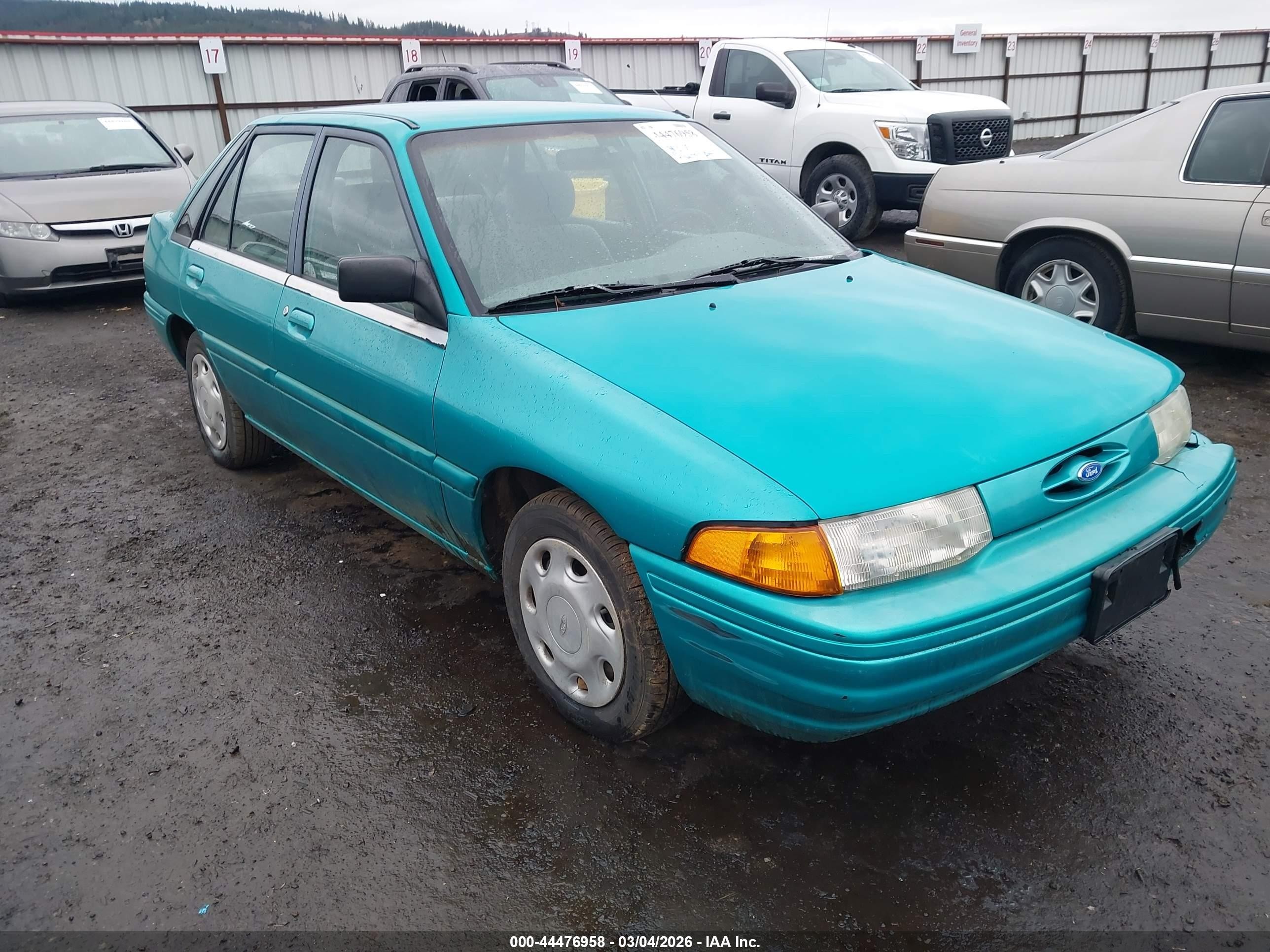 1995 Ford Escort Lx/sport Teal vin: 1FASP14J9SW304804