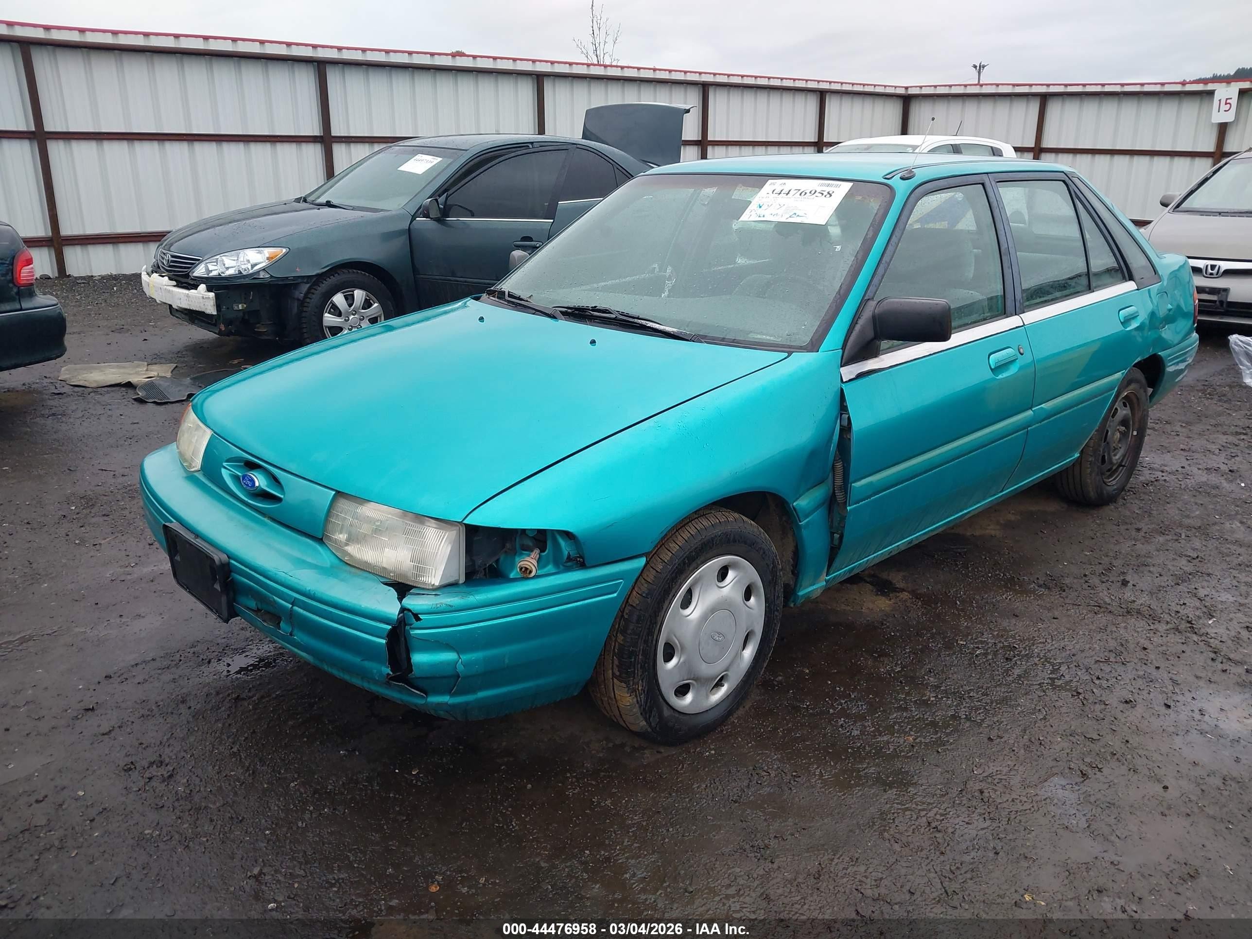 1995 Ford Escort Lx/sport Teal vin: 1FASP14J9SW304804