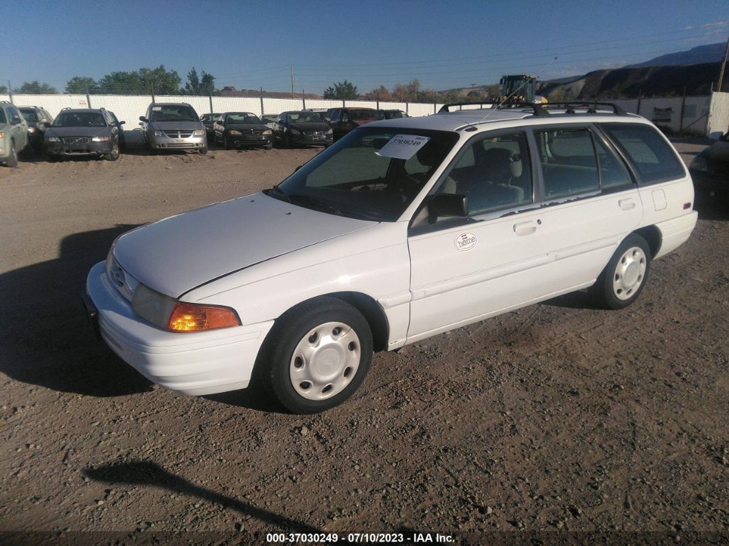 1996 Ford Escort Lx White vin: 1FASP15J9TW102139
