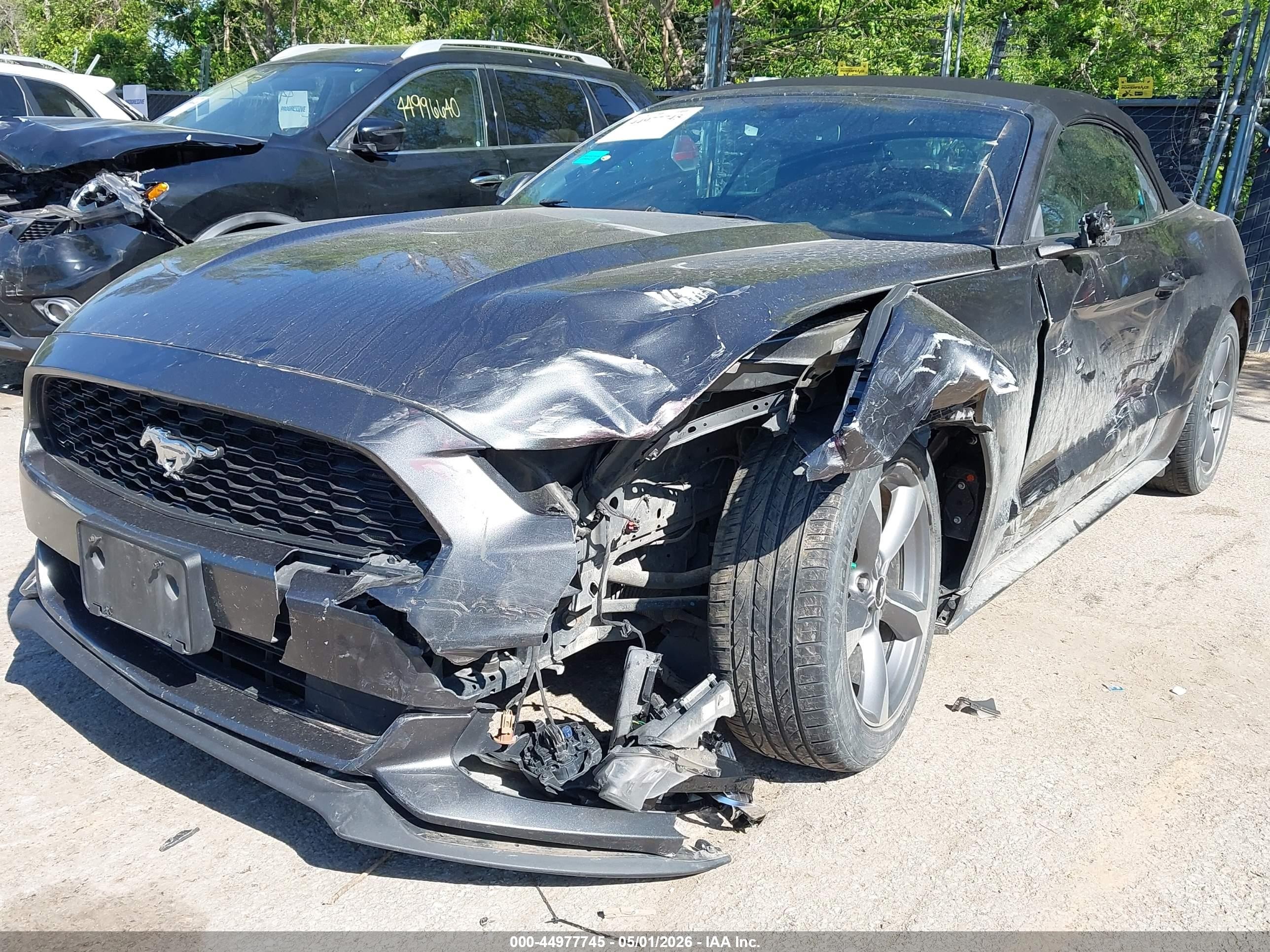 2015 Ford Mustang V6 Gray vin: 1FATP8EM3F5338450