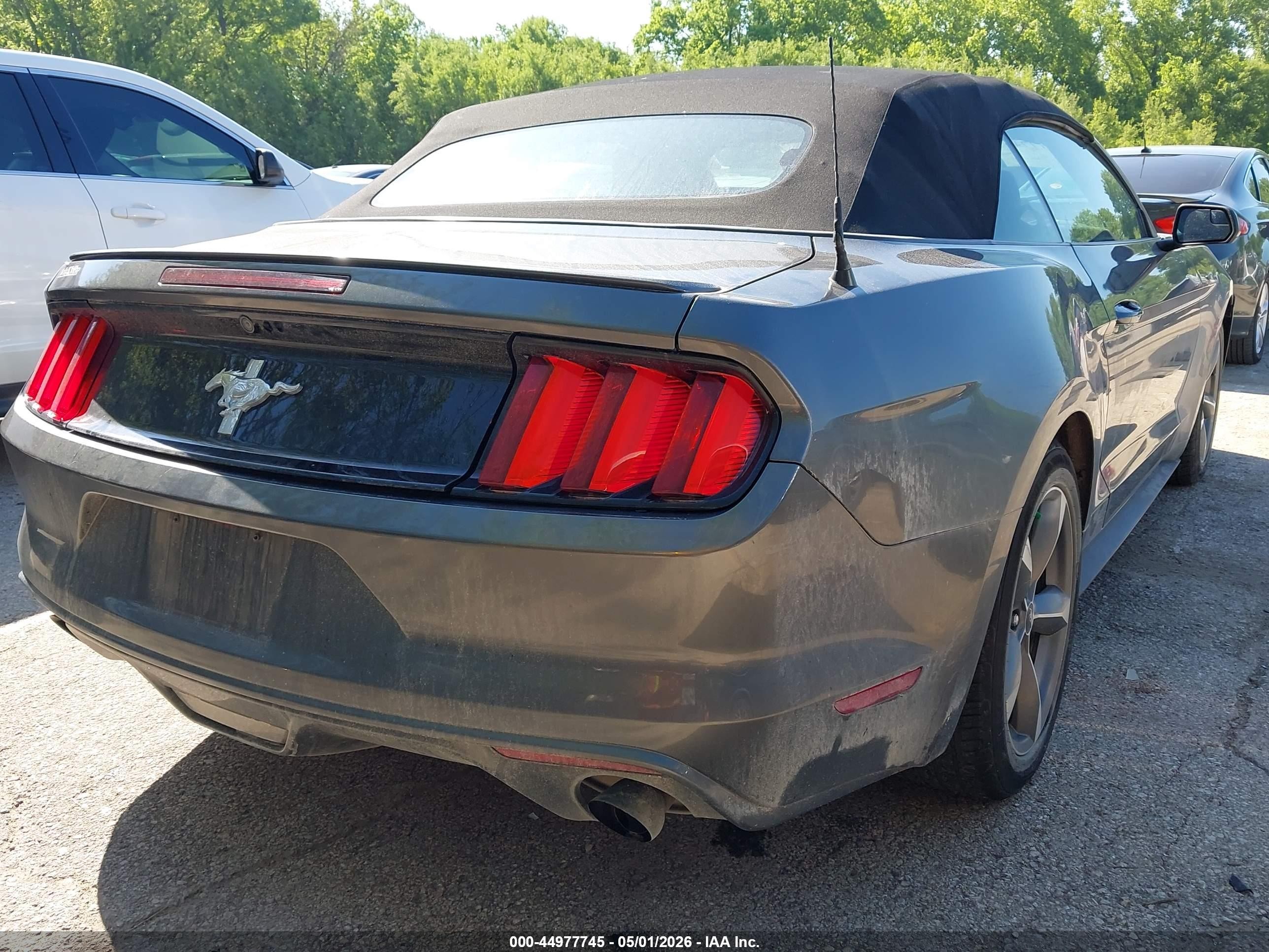 2015 Ford Mustang V6 Gray vin: 1FATP8EM3F5338450