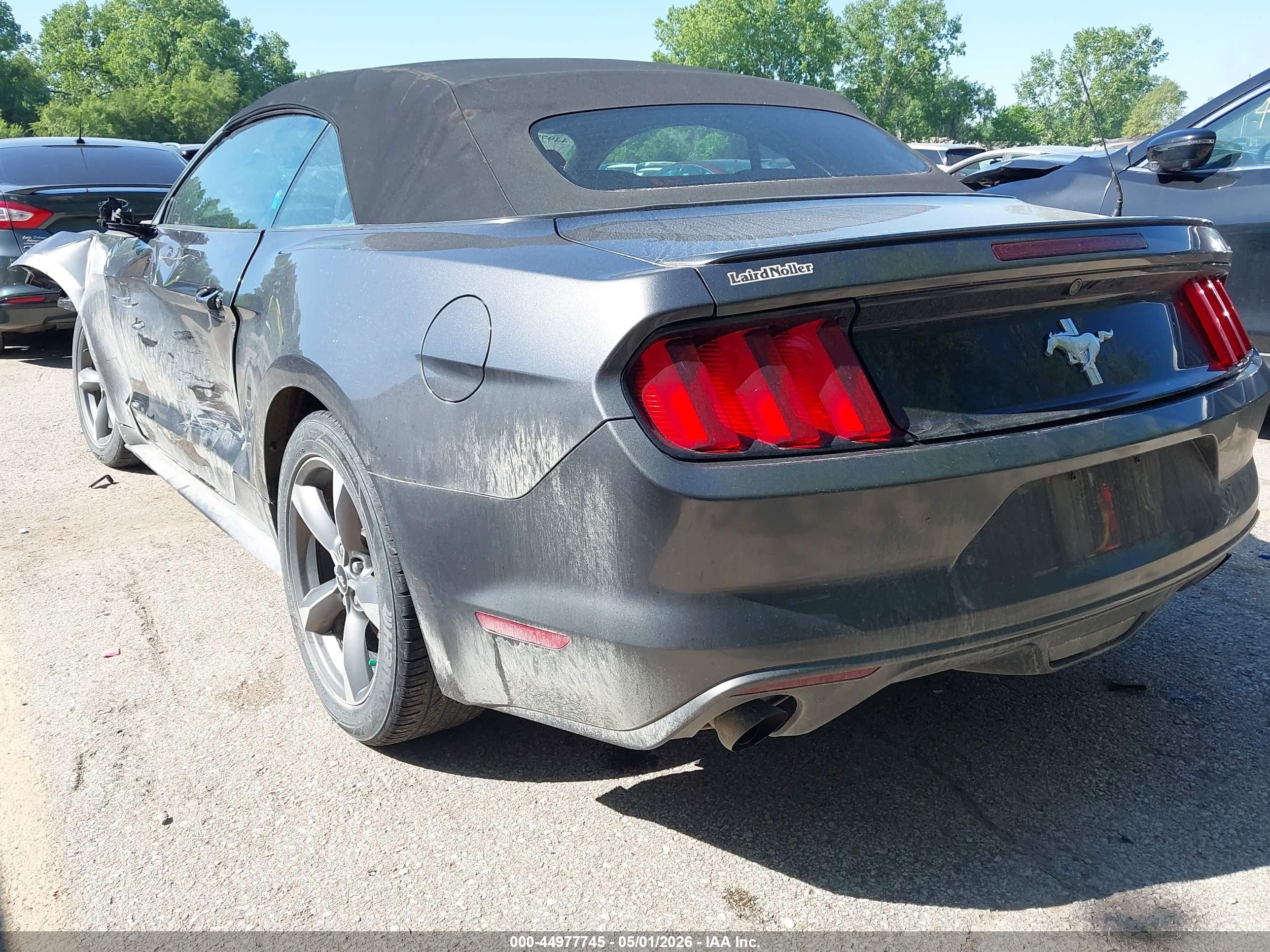2015 Ford Mustang V6 Gray vin: 1FATP8EM3F5338450