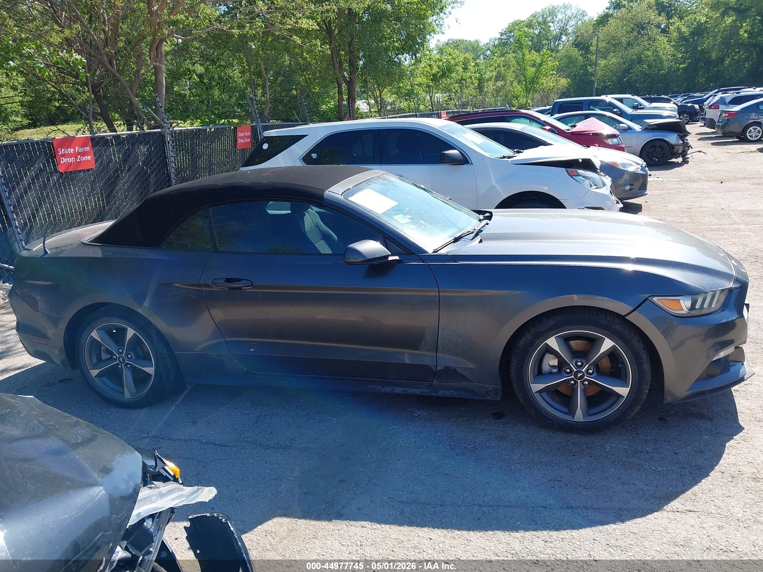 2015 Ford Mustang V6 Gray vin: 1FATP8EM3F5338450