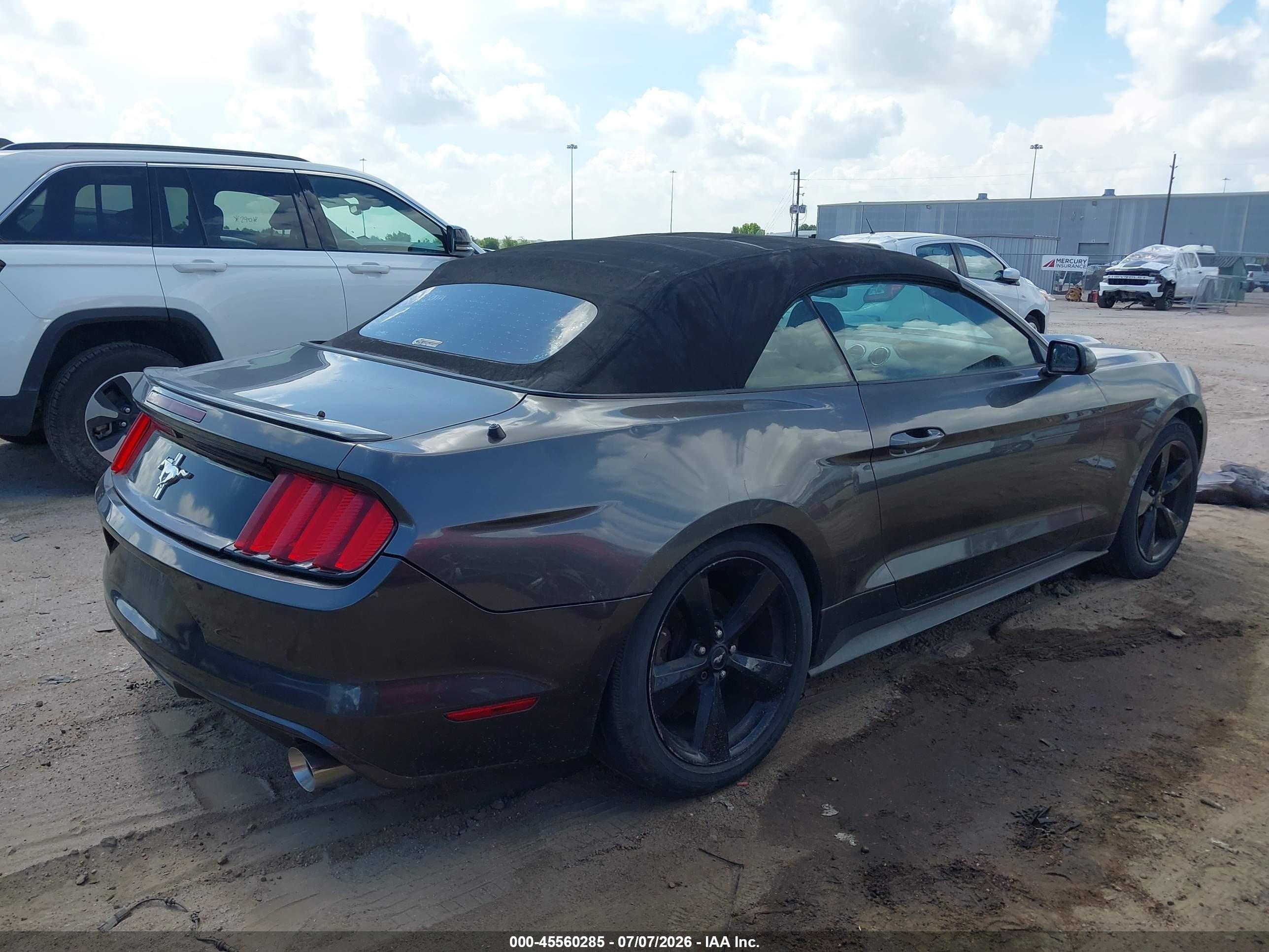2015 Ford Mustang V6 Gray vin: 1FATP8EM3F5409632