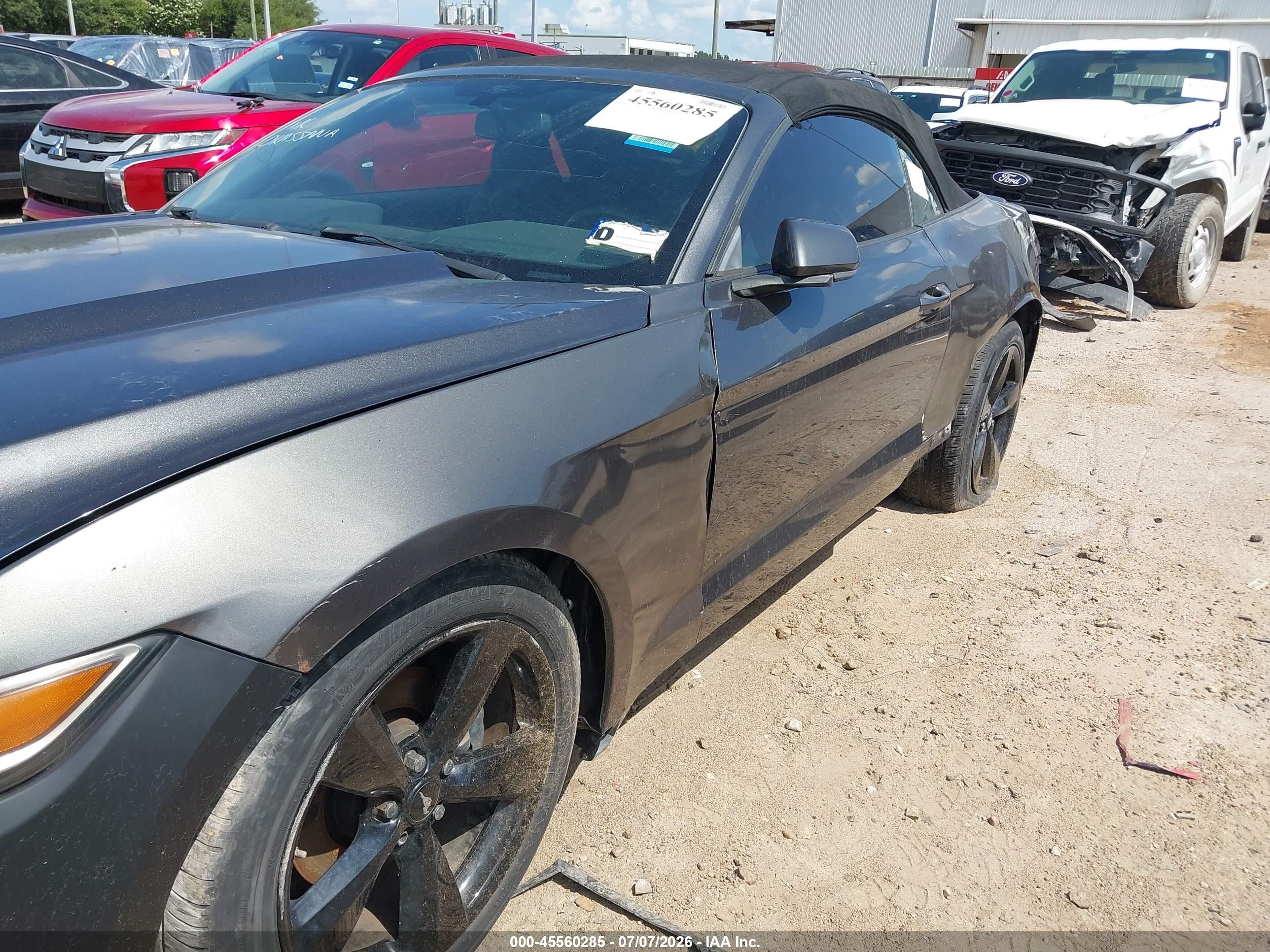 2015 Ford Mustang V6 Gray vin: 1FATP8EM3F5409632