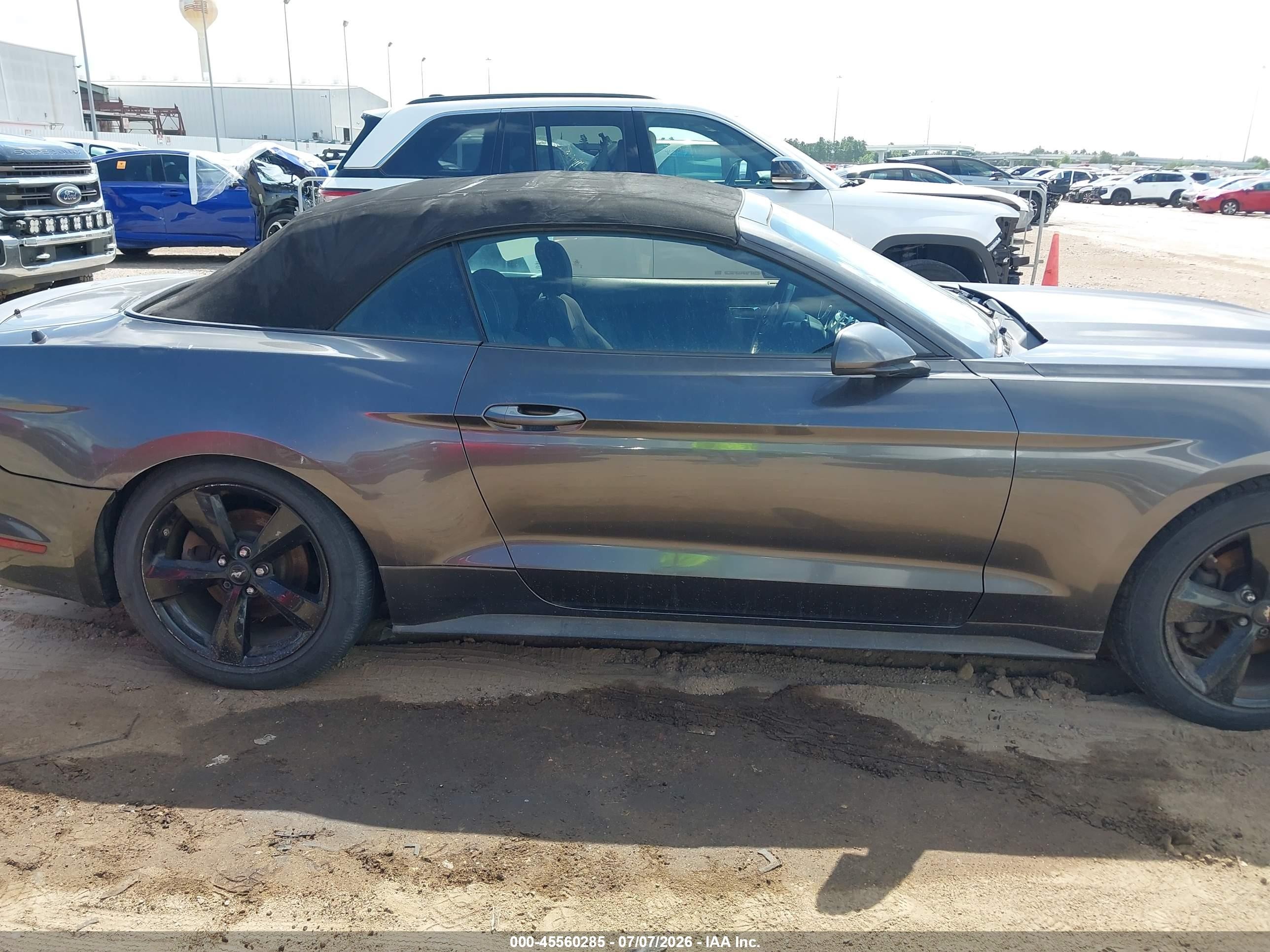 2015 Ford Mustang V6 Gray vin: 1FATP8EM3F5409632