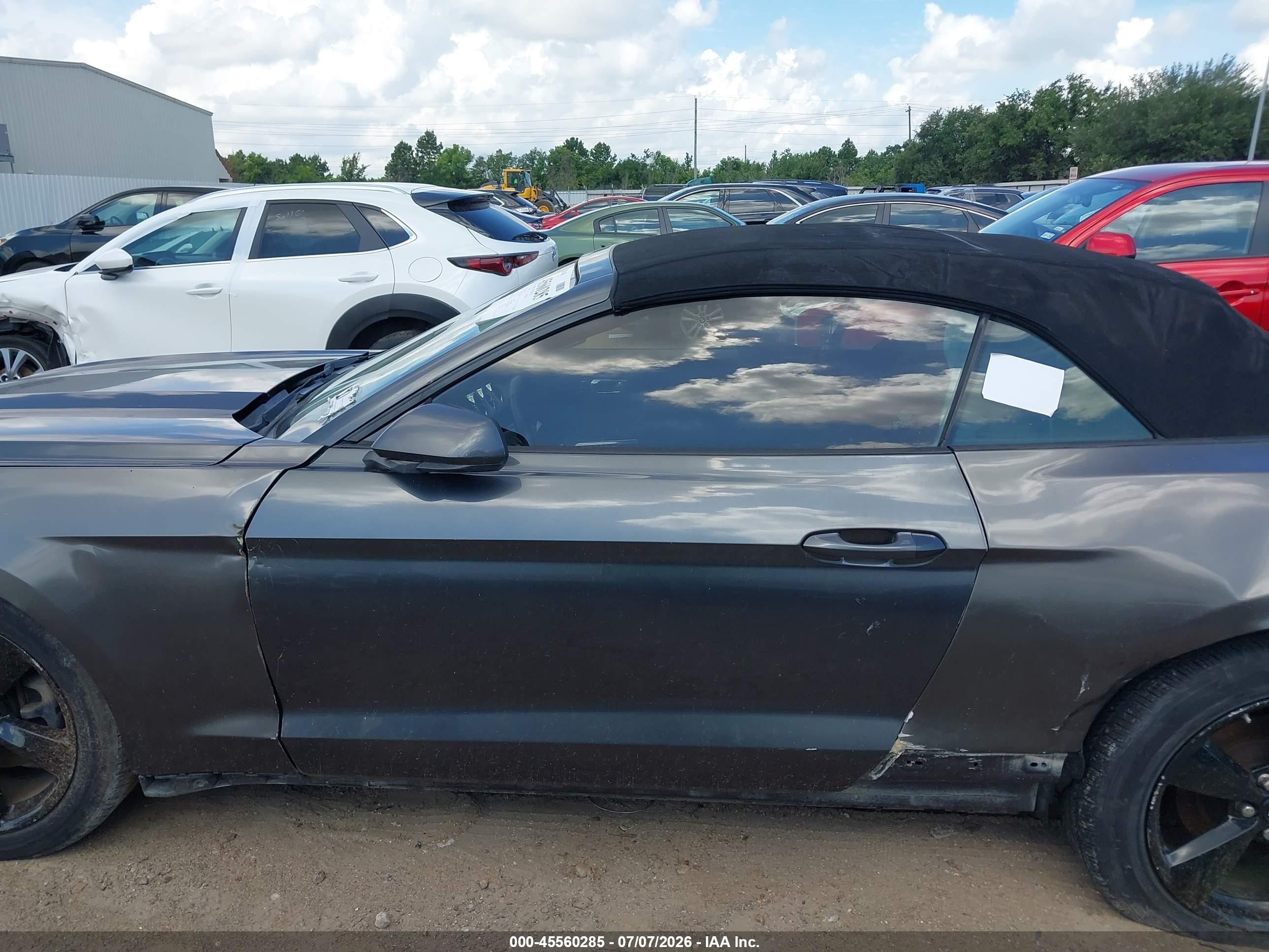2015 Ford Mustang V6 Gray vin: 1FATP8EM3F5409632