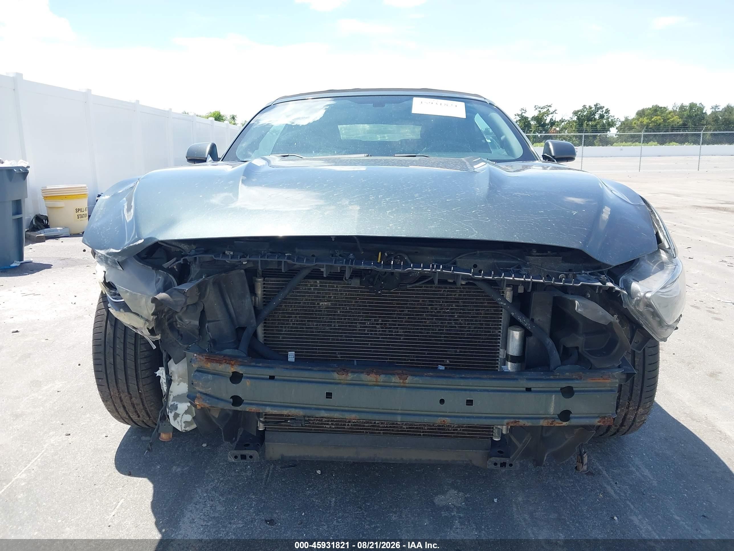 2015 Ford Mustang V6 Gray vin: 1FATP8EM4F5386829