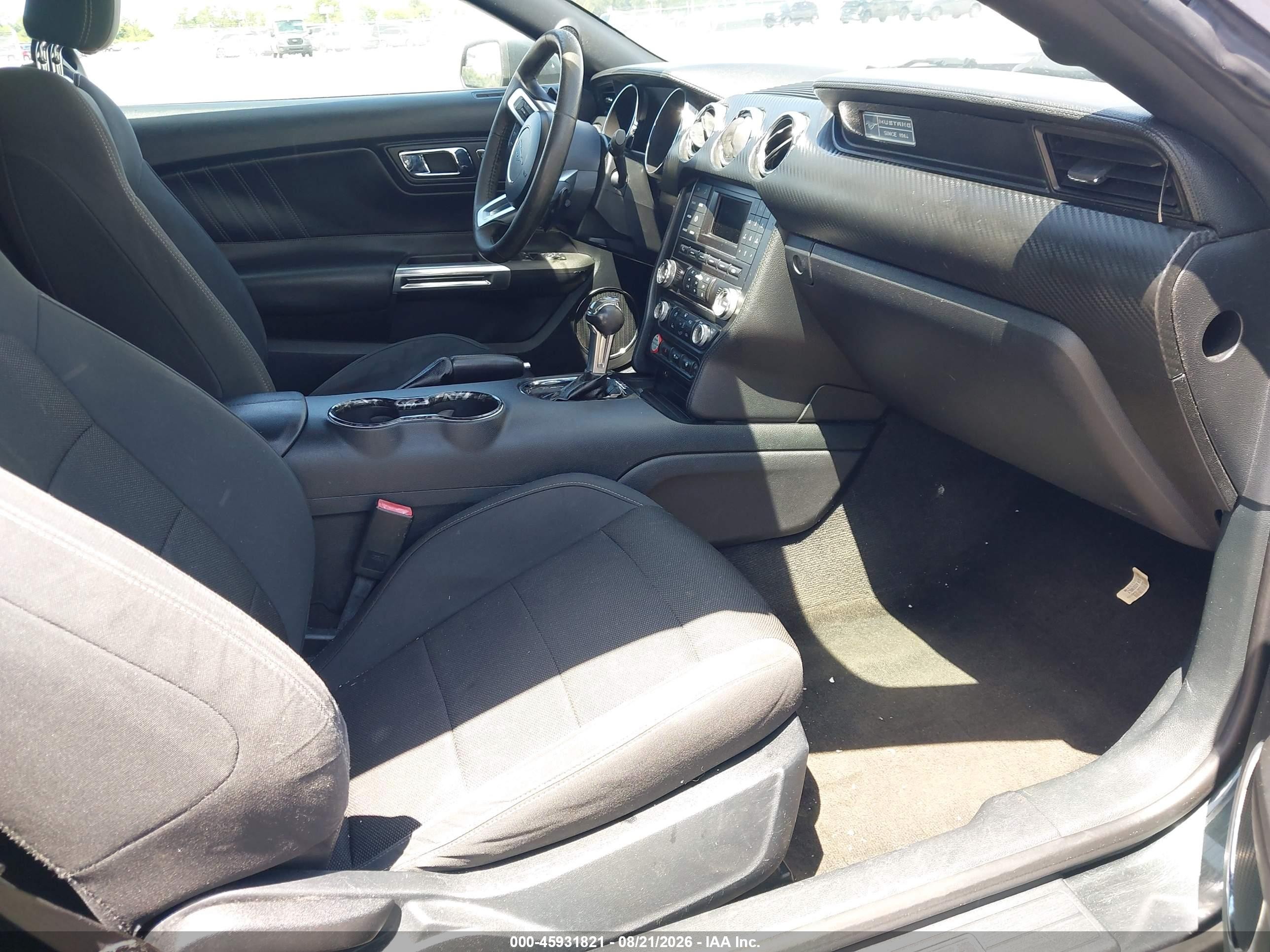 2015 Ford Mustang V6 Gray vin: 1FATP8EM4F5386829
