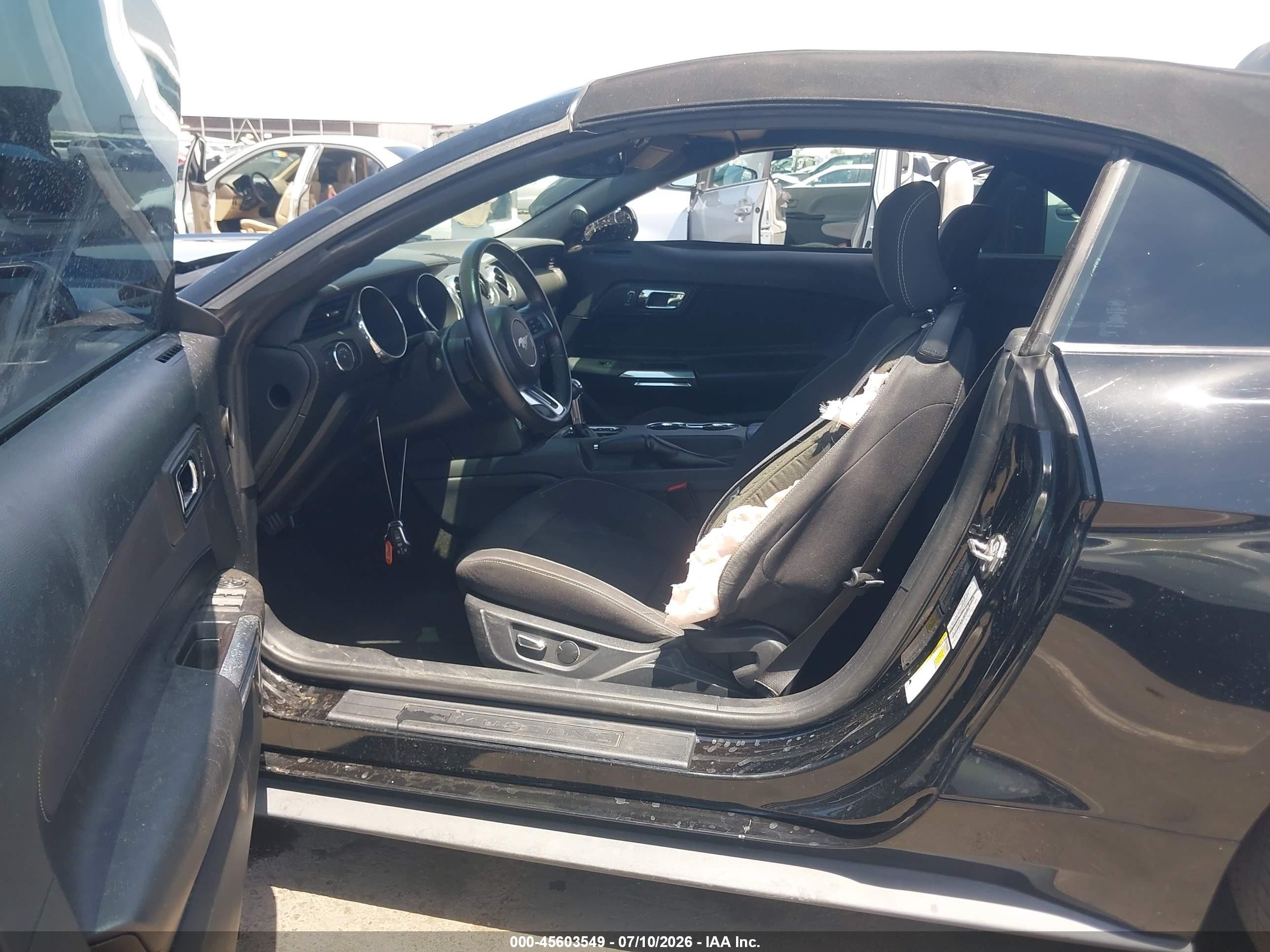 2015 Ford Mustang V6 Black vin: 1FATP8EM4F5427198