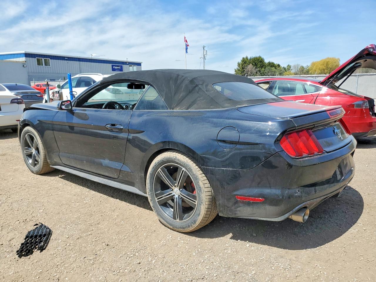 2017 Ford Mustang Black vin: 1FATP8EM4H5321031