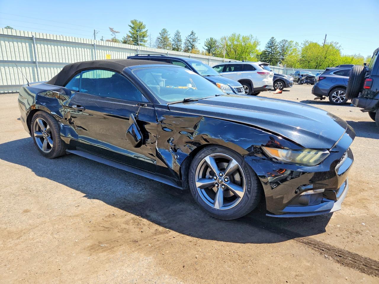 2015 Ford Mustang Black vin: 1FATP8EM5F5326851