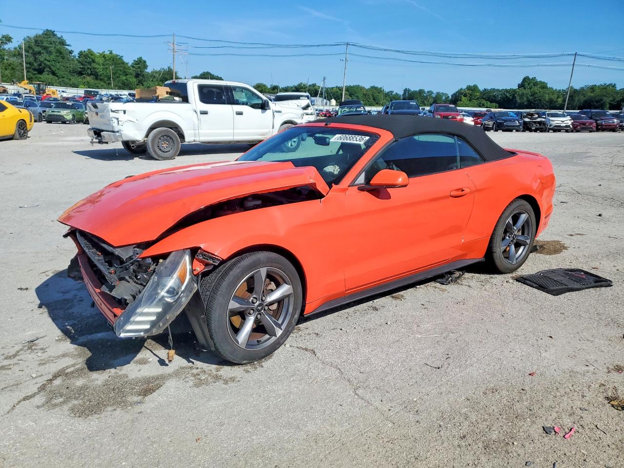2015 Ford Mustang Orange vin: 1FATP8EM5F5390520