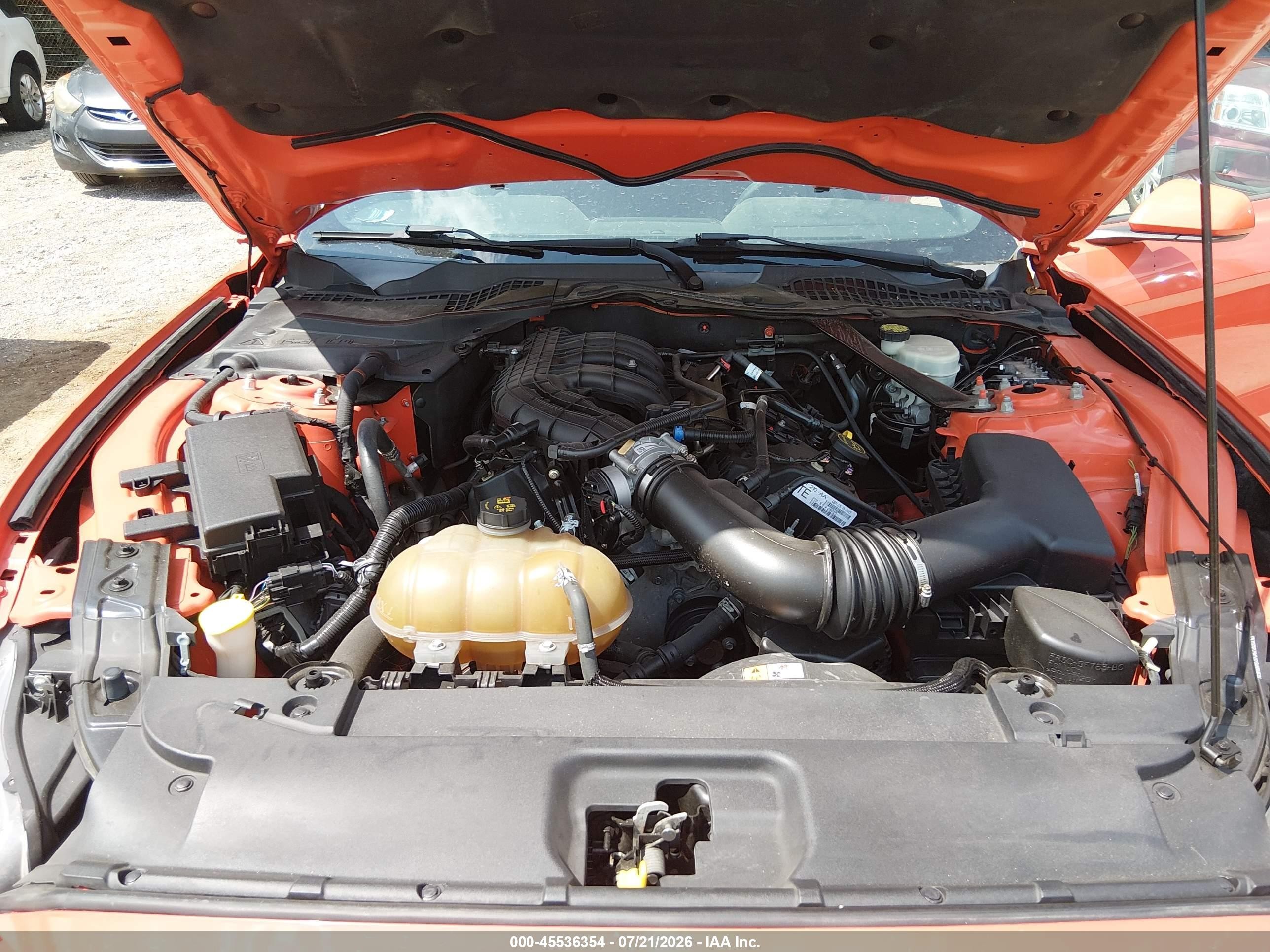 2015 Ford Mustang V6 Orange vin: 1FATP8EM6F5353184