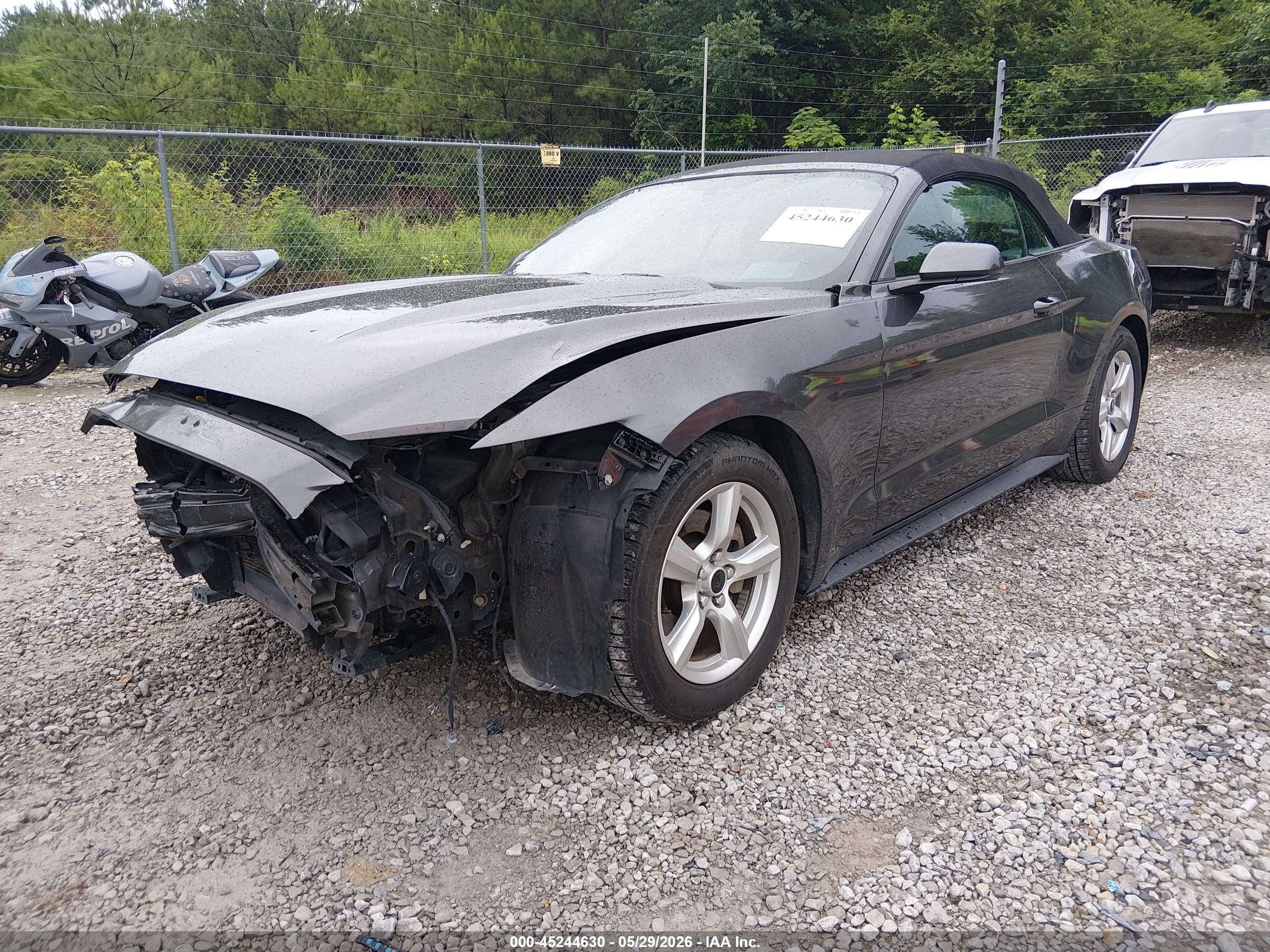 2015 Ford Mustang V6 Gray vin: 1FATP8EM7F5323563