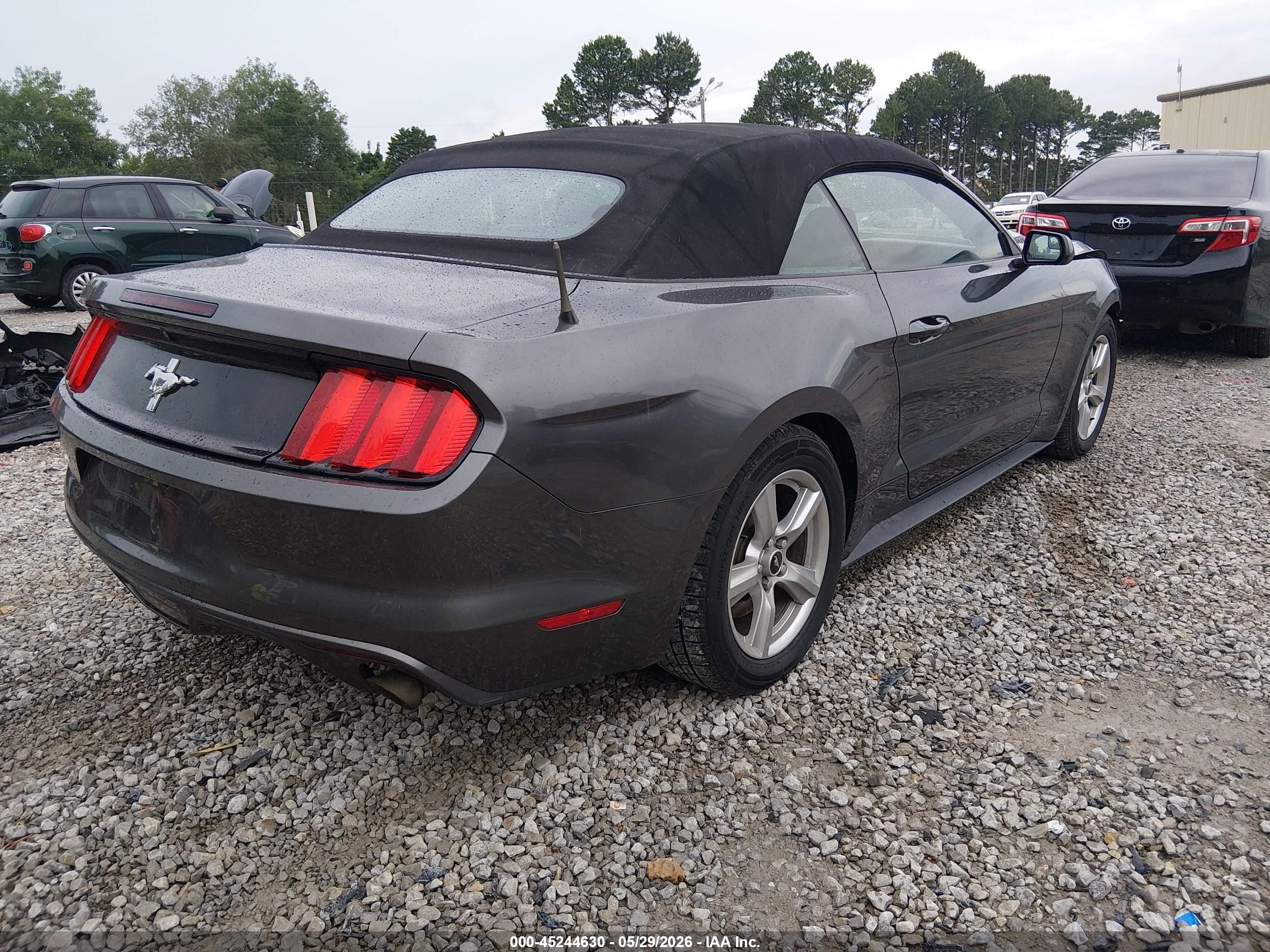 2015 Ford Mustang V6 Gray vin: 1FATP8EM7F5323563
