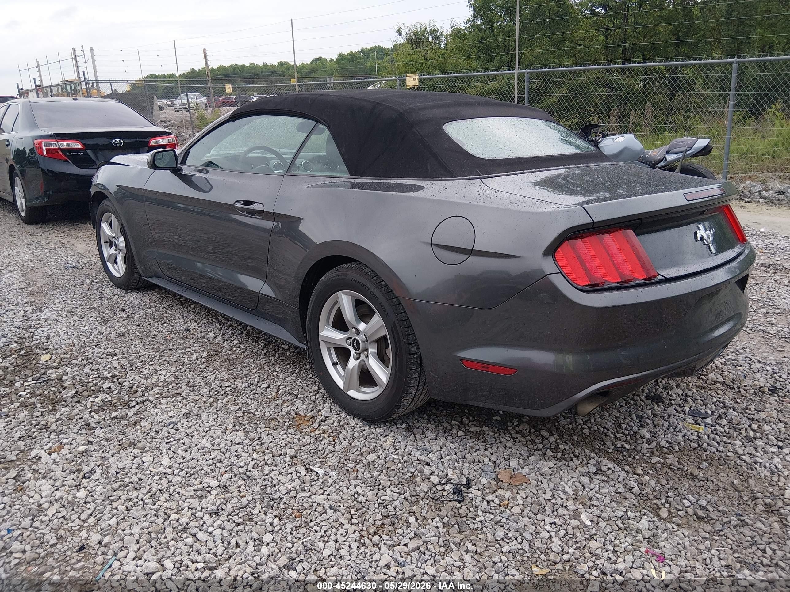 2015 Ford Mustang V6 Gray vin: 1FATP8EM7F5323563