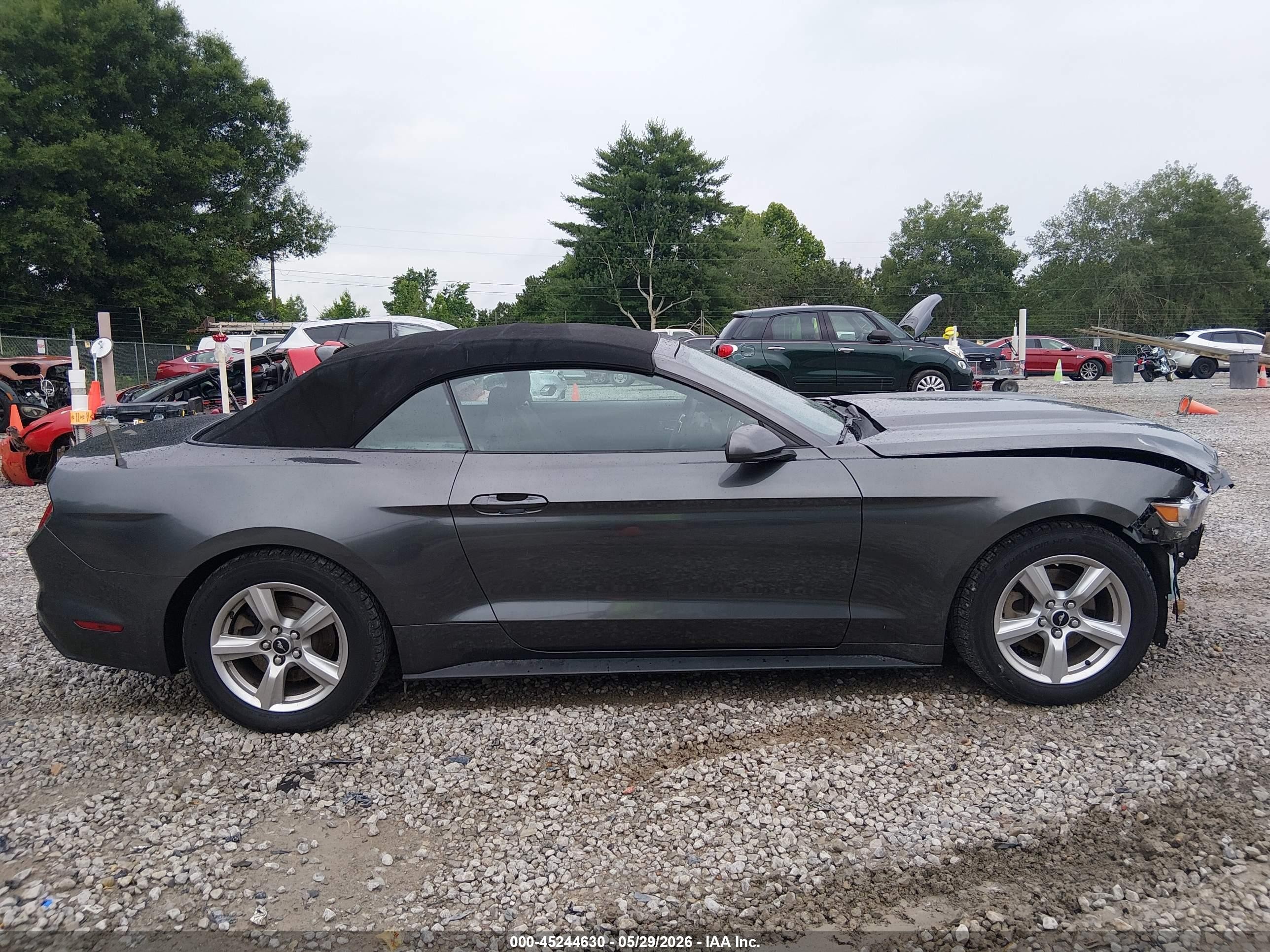 2015 Ford Mustang V6 Gray vin: 1FATP8EM7F5323563