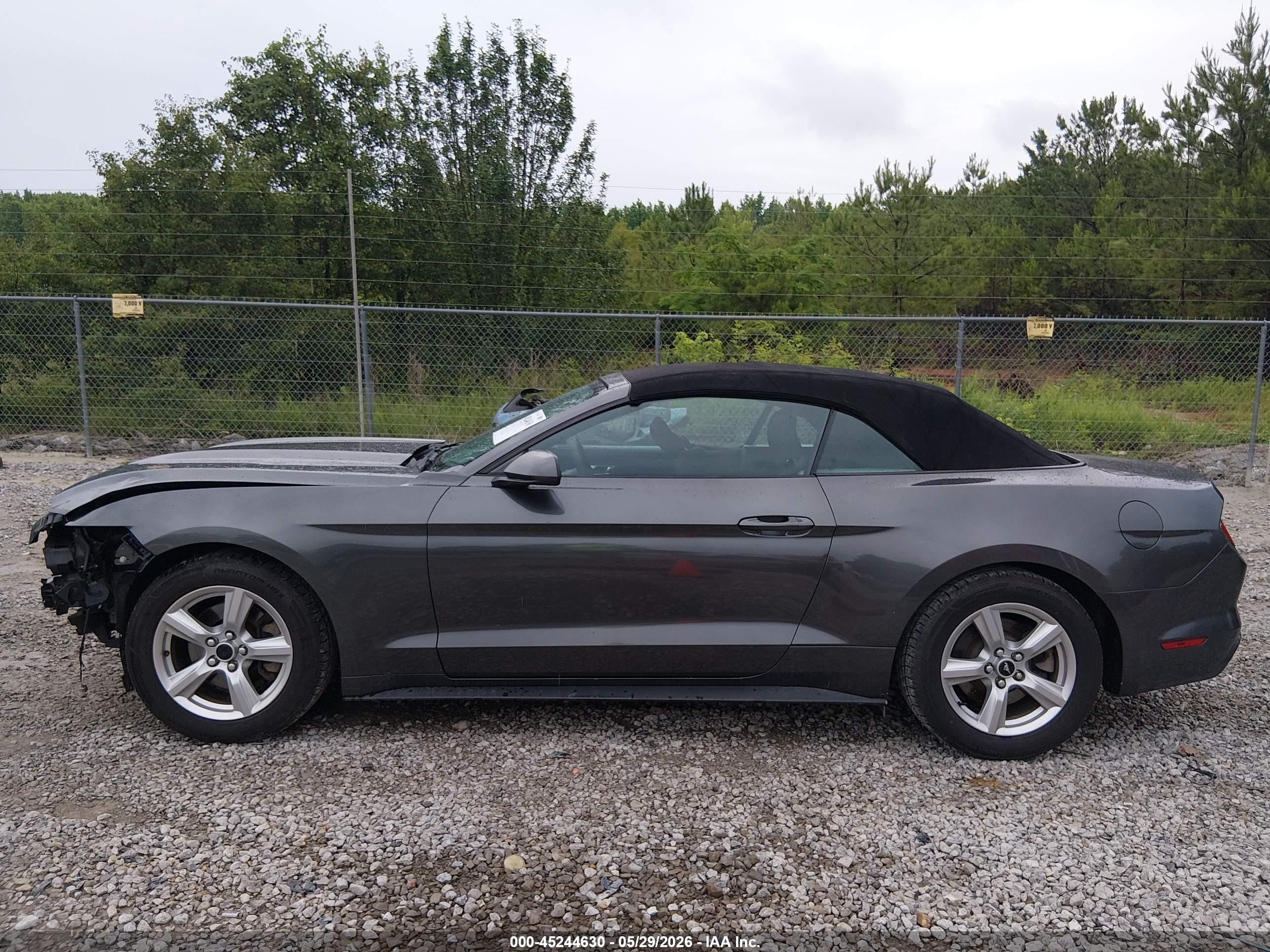 2015 Ford Mustang V6 Gray vin: 1FATP8EM7F5323563