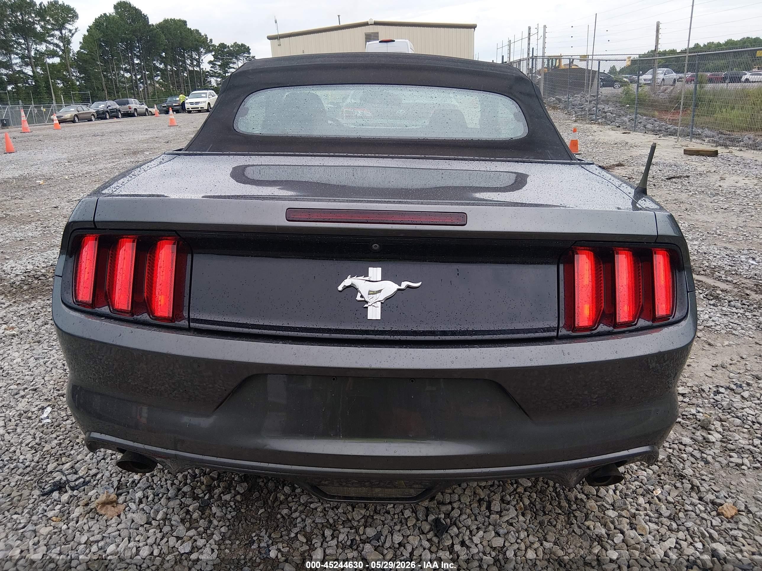 2015 Ford Mustang V6 Gray vin: 1FATP8EM7F5323563