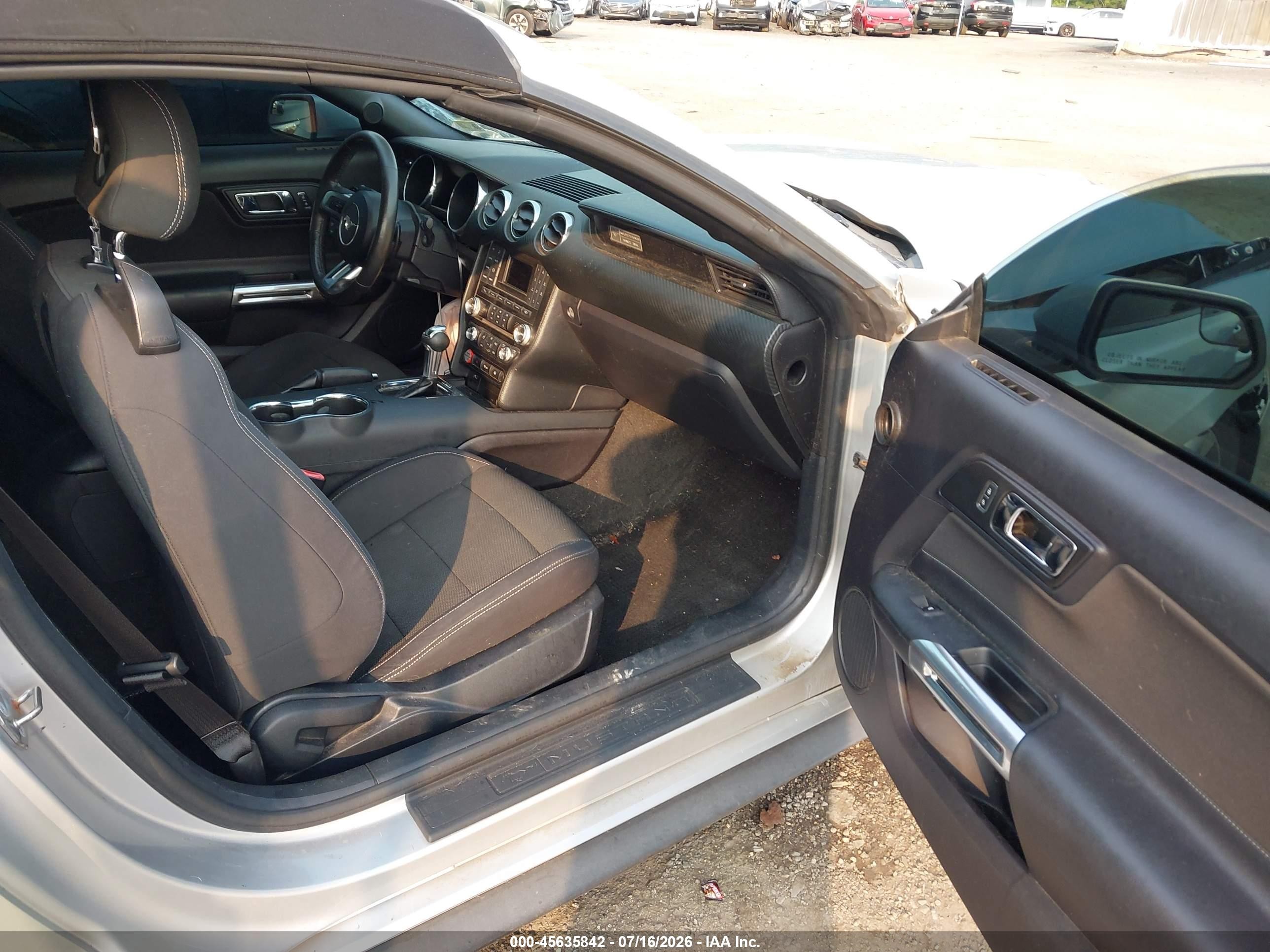 2015 Ford Mustang V6 Silver vin: 1FATP8EM7F5332411