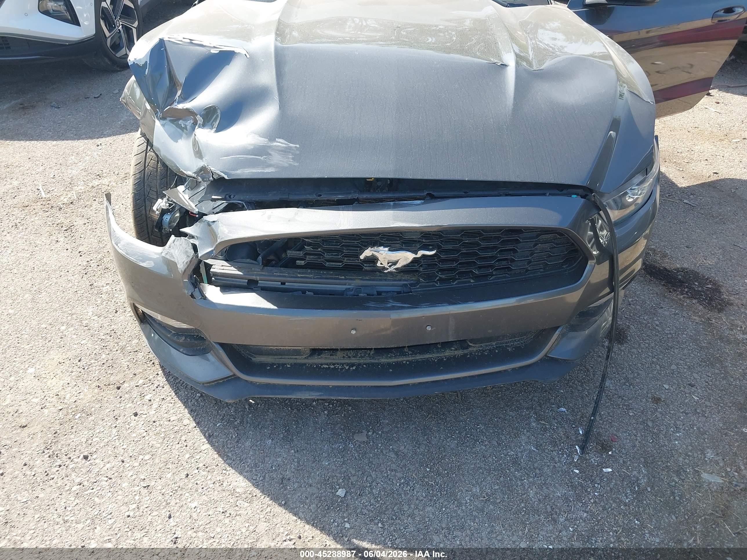 2015 Ford Mustang V6 Gray vin: 1FATP8EM8F5359908