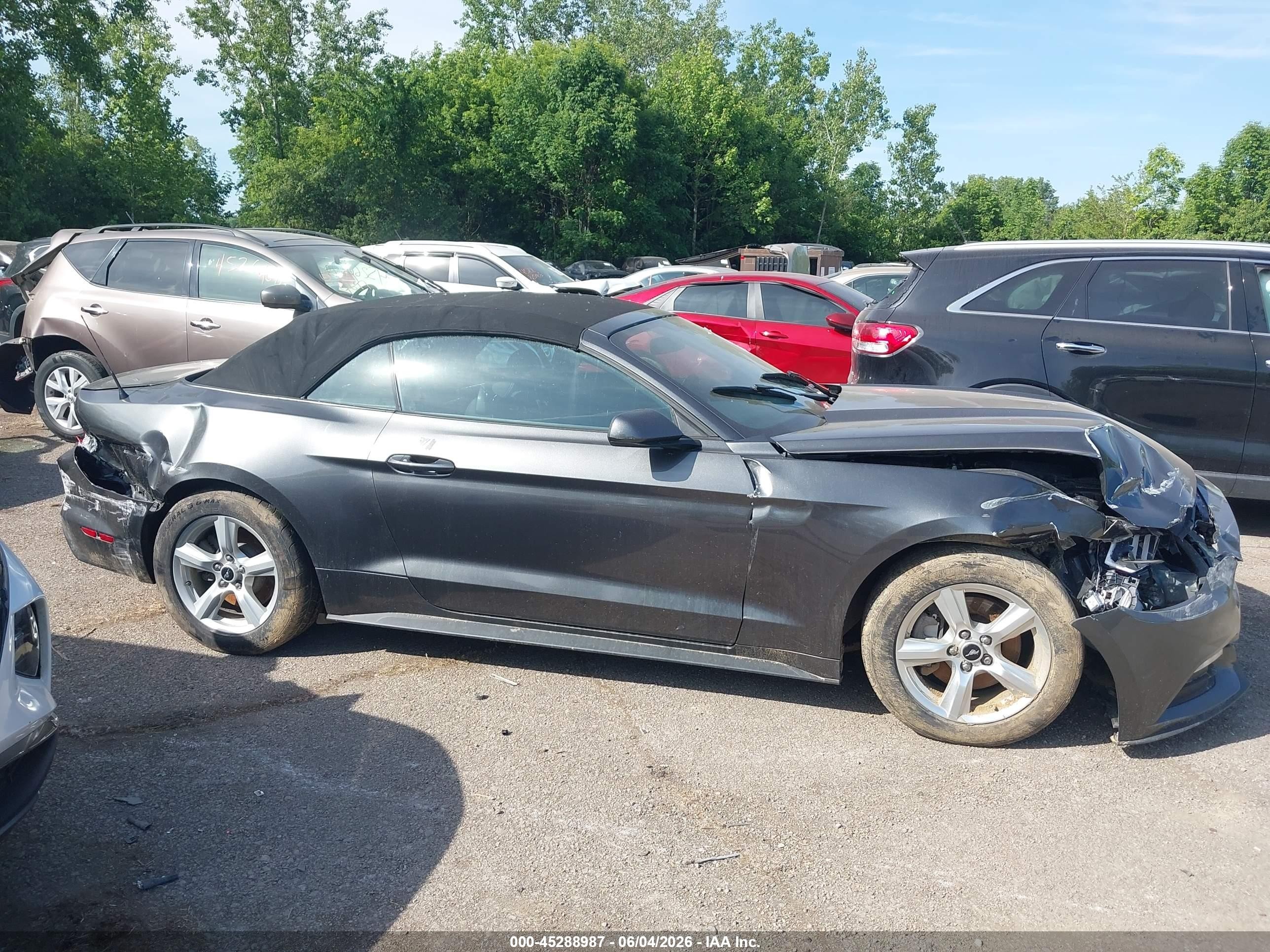 2015 Ford Mustang V6 Gray vin: 1FATP8EM8F5359908