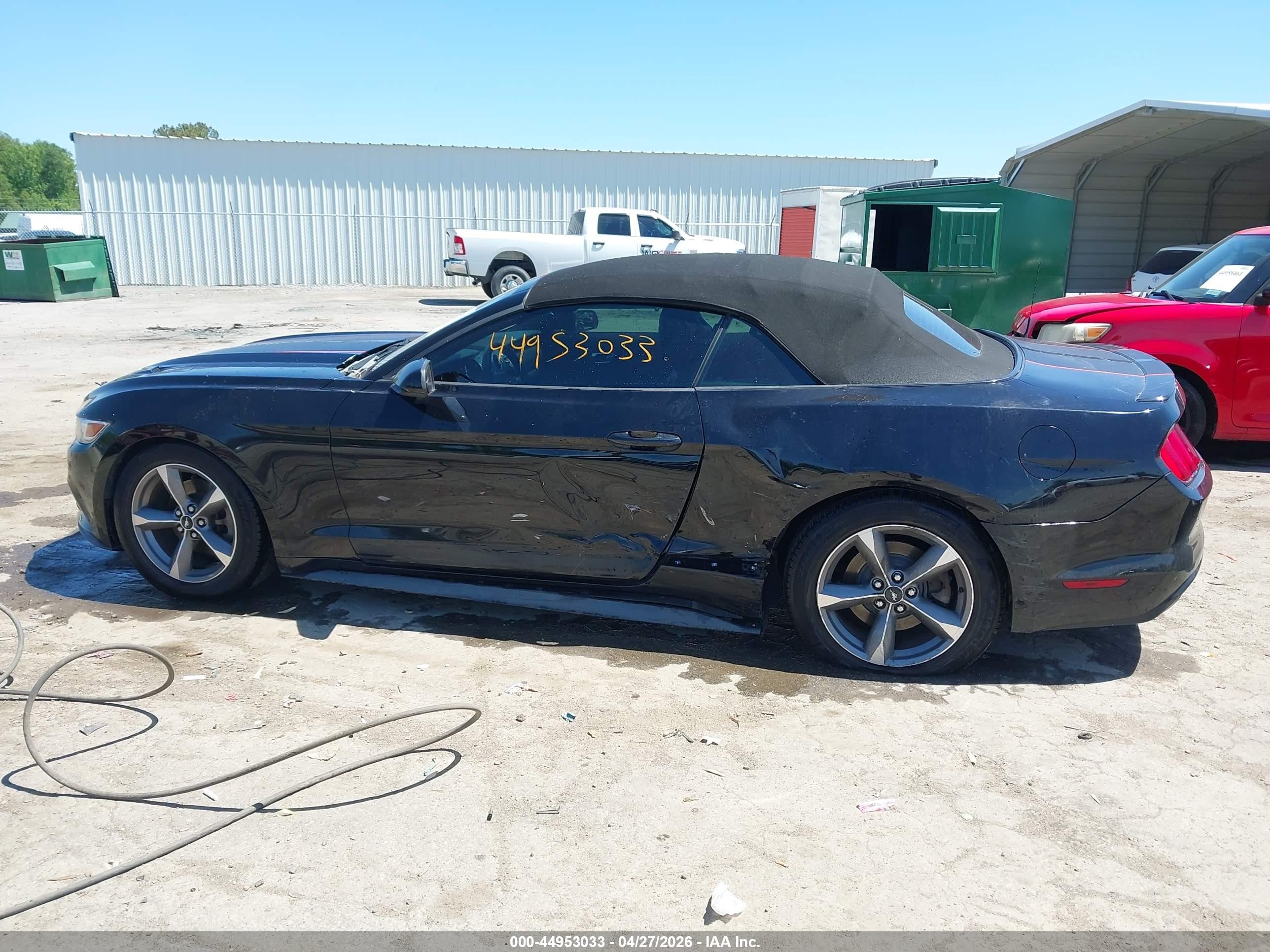 2015 Ford Mustang V6 Black vin: 1FATP8EM9F5333401