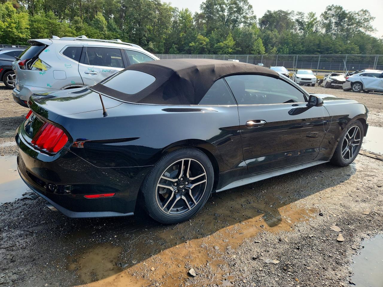 2015 Ford Mustang Black vin: 1FATP8EM9F5374675