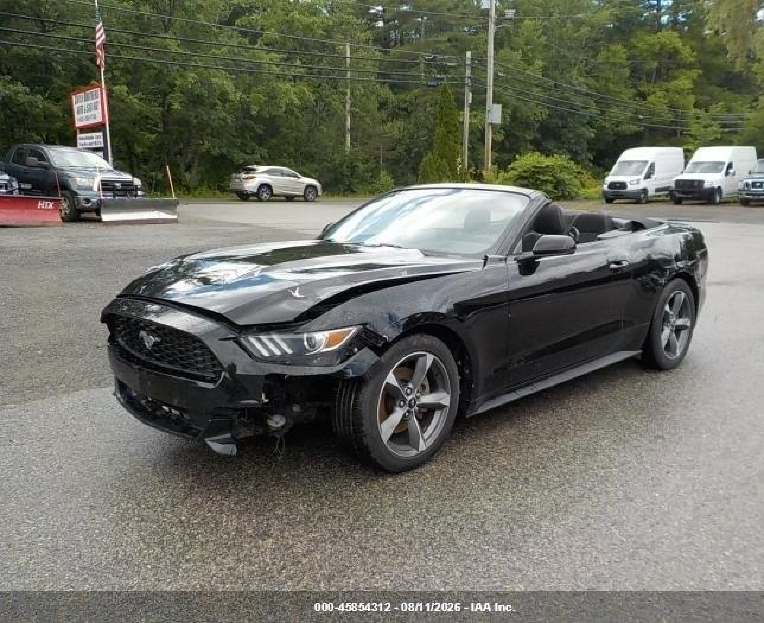2015 Ford Mustang V6 Black vin: 1FATP8EM9F5377656