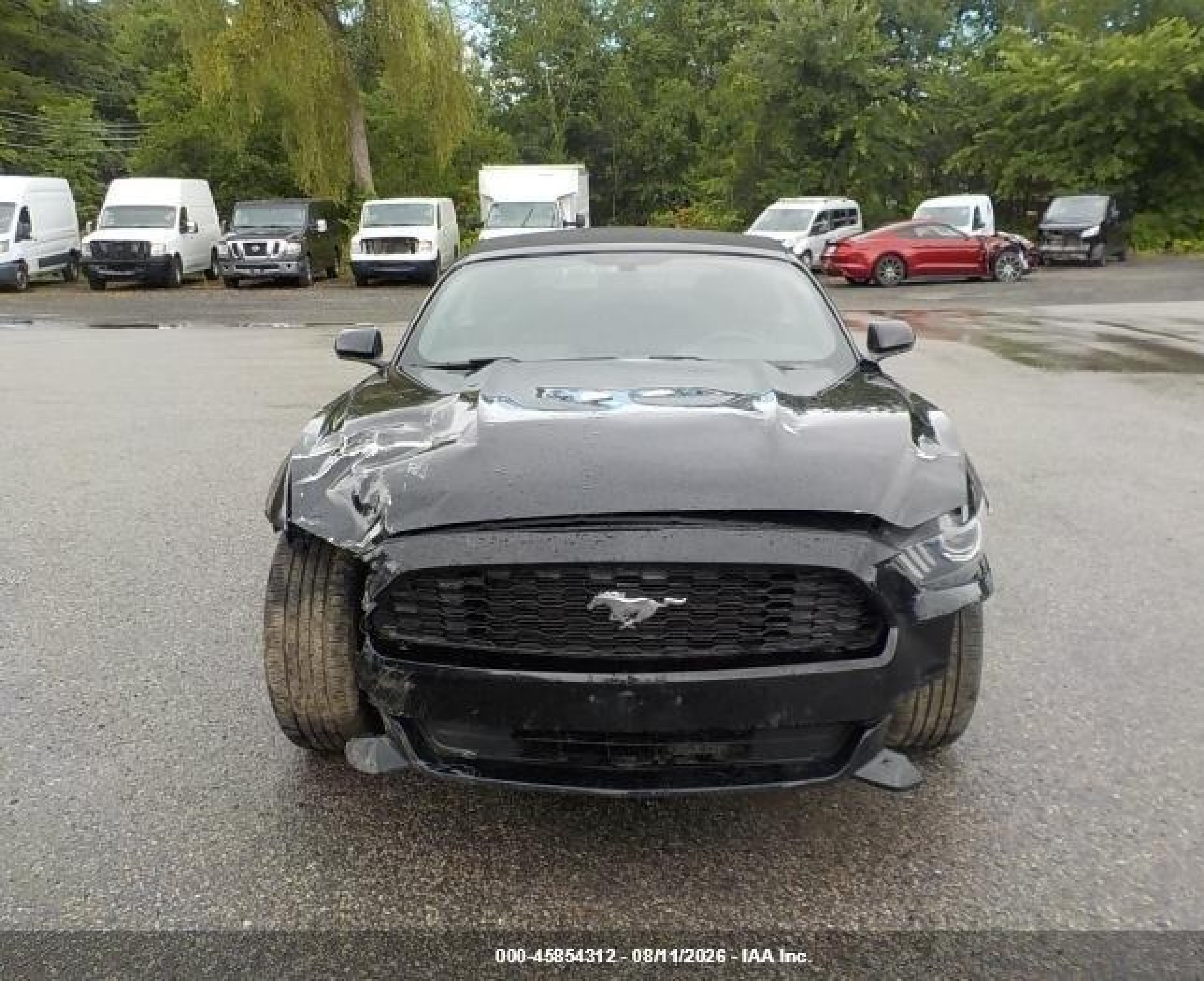 2015 Ford Mustang V6 Black vin: 1FATP8EM9F5377656