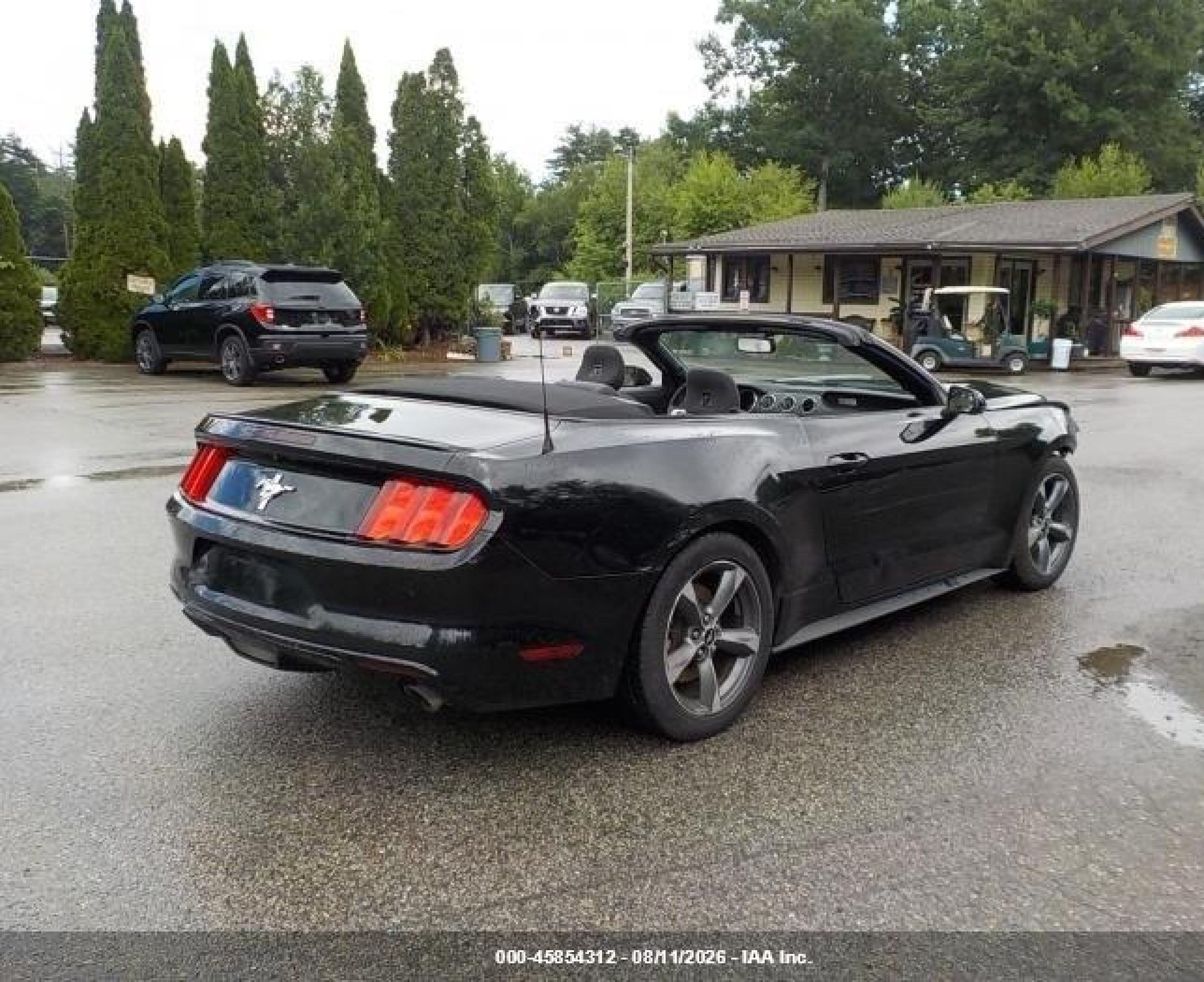 2015 Ford Mustang V6 Black vin: 1FATP8EM9F5377656