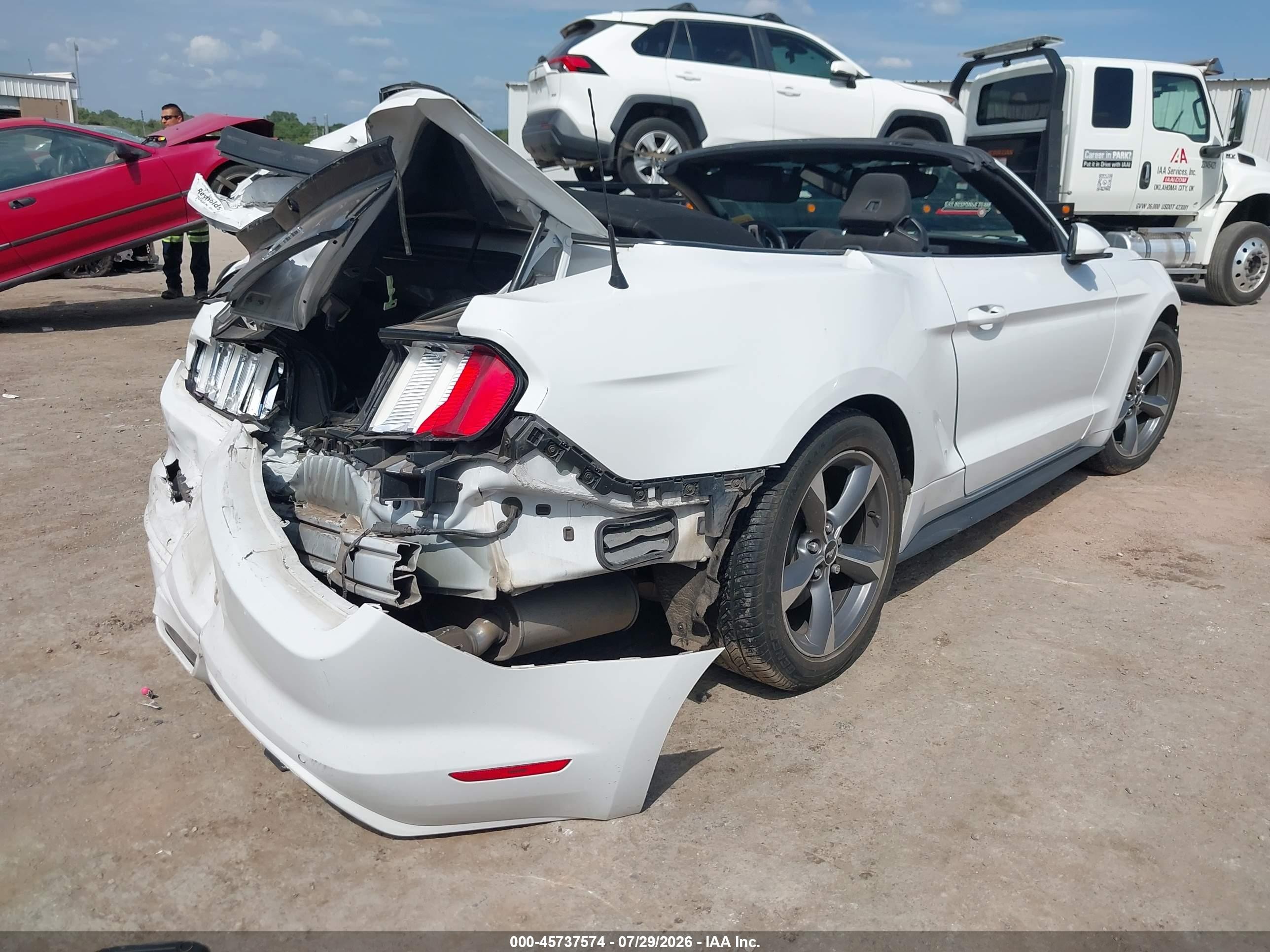 2015 Ford Mustang V6 White vin: 1FATP8EM9F5388527