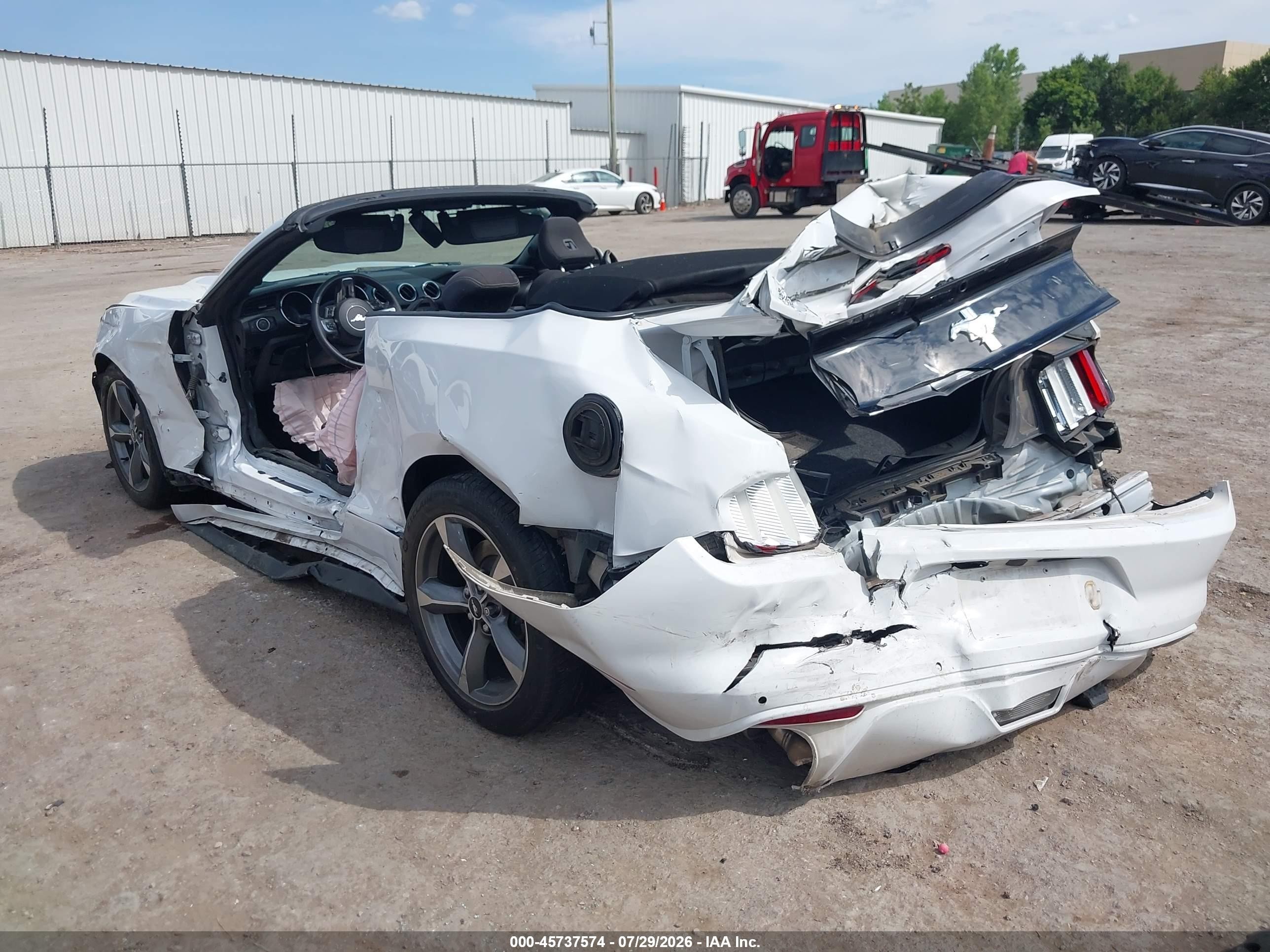2015 Ford Mustang V6 White vin: 1FATP8EM9F5388527