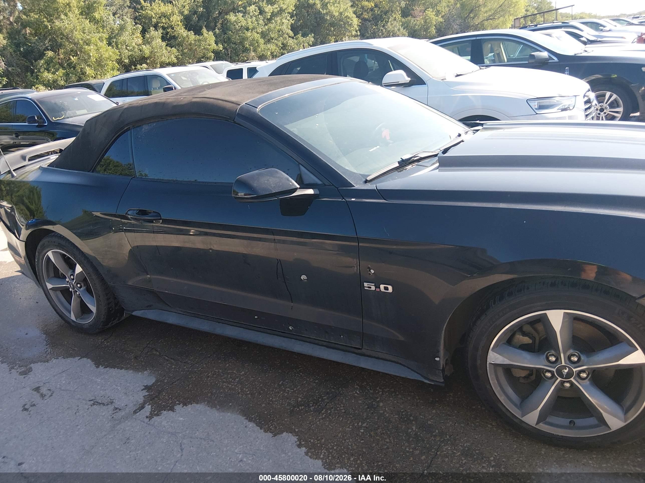 2015 Ford Mustang V6 Black vin: 1FATP8EMXF5365838