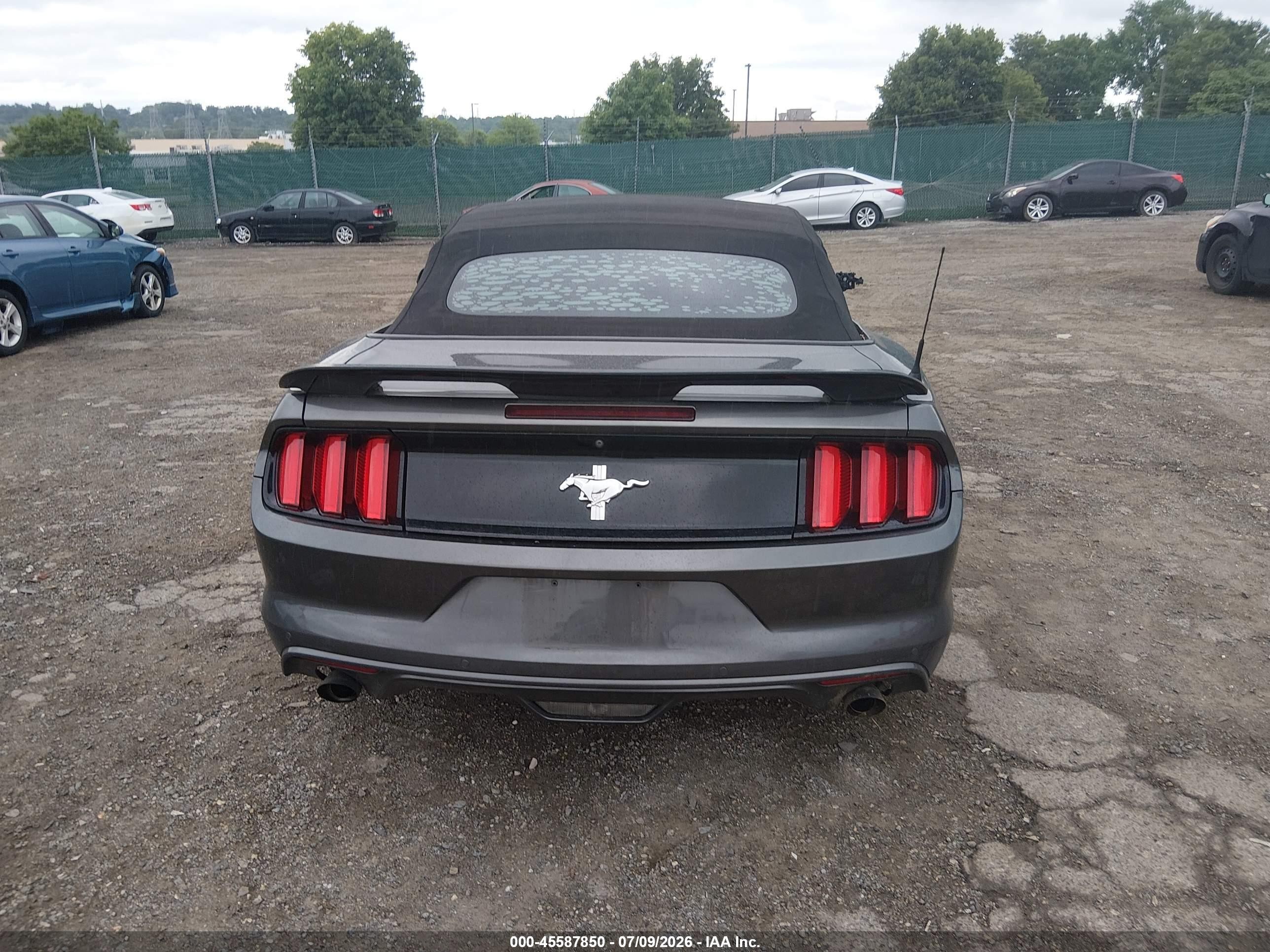 2015 Ford Mustang V6 Gray vin: 1FATP8EMXF5423138