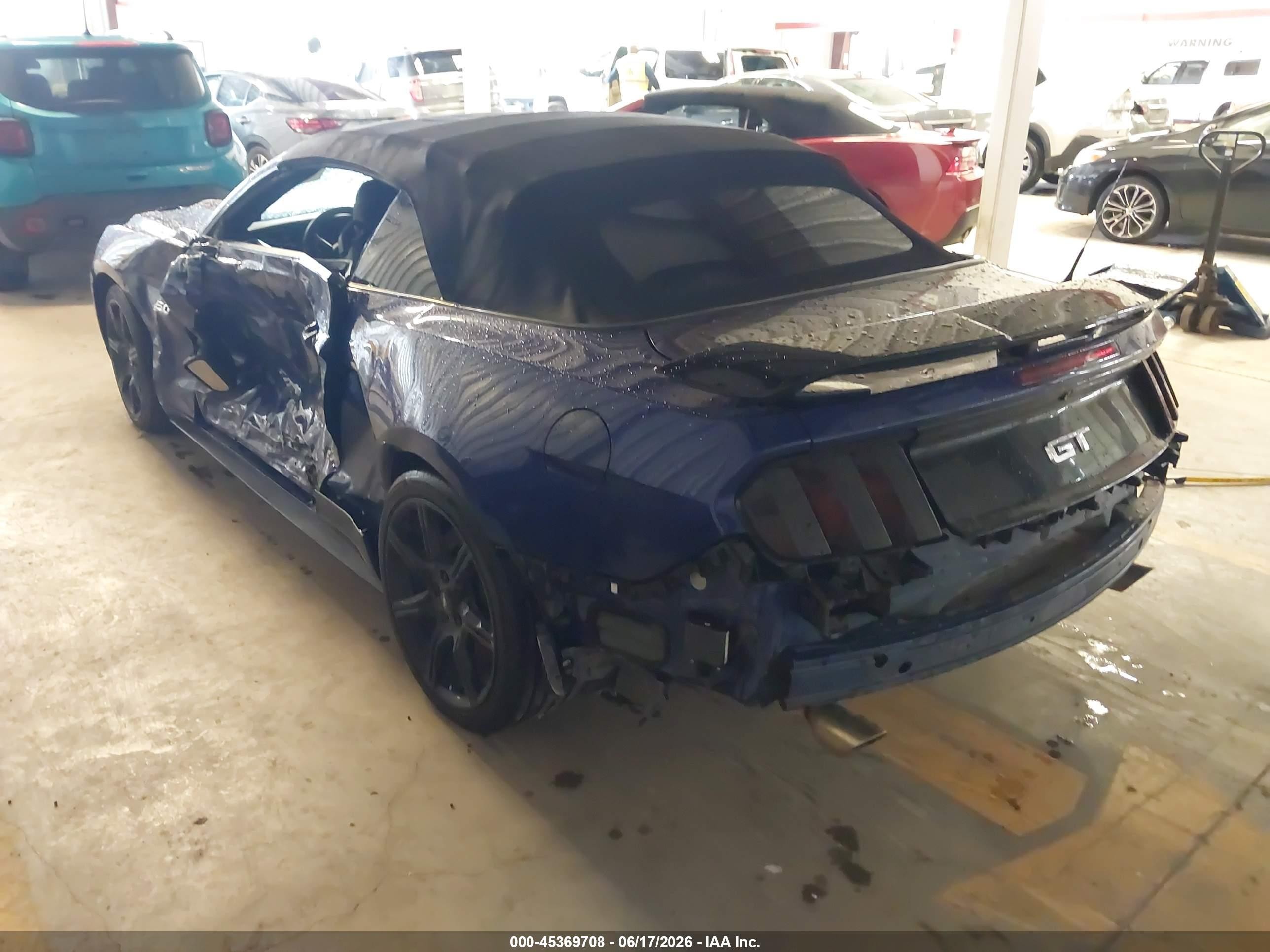 2015 Ford Mustang Gt Premium Blue vin: 1FATP8FF0F5384835