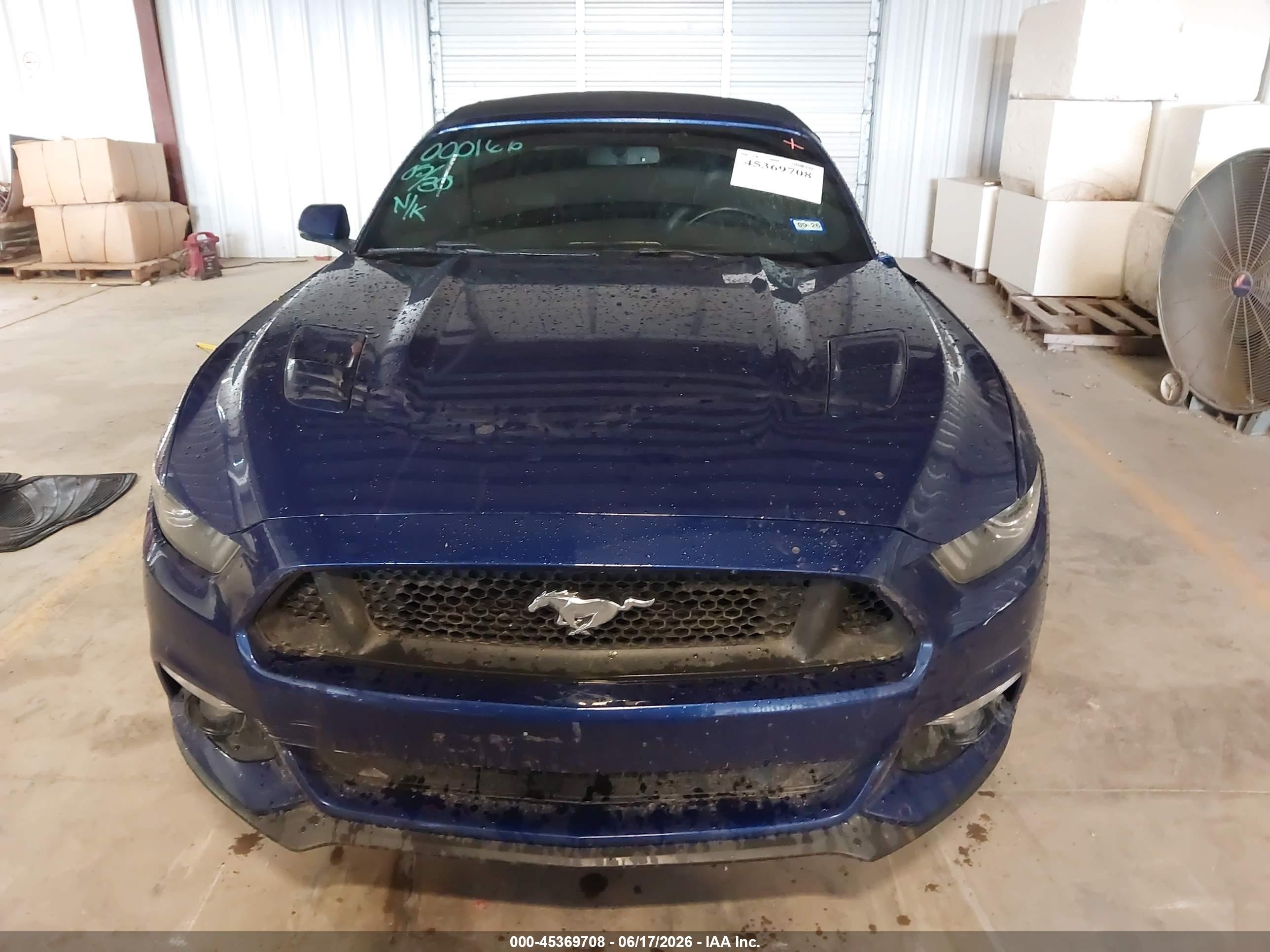 2015 Ford Mustang Gt Premium Blue vin: 1FATP8FF0F5384835