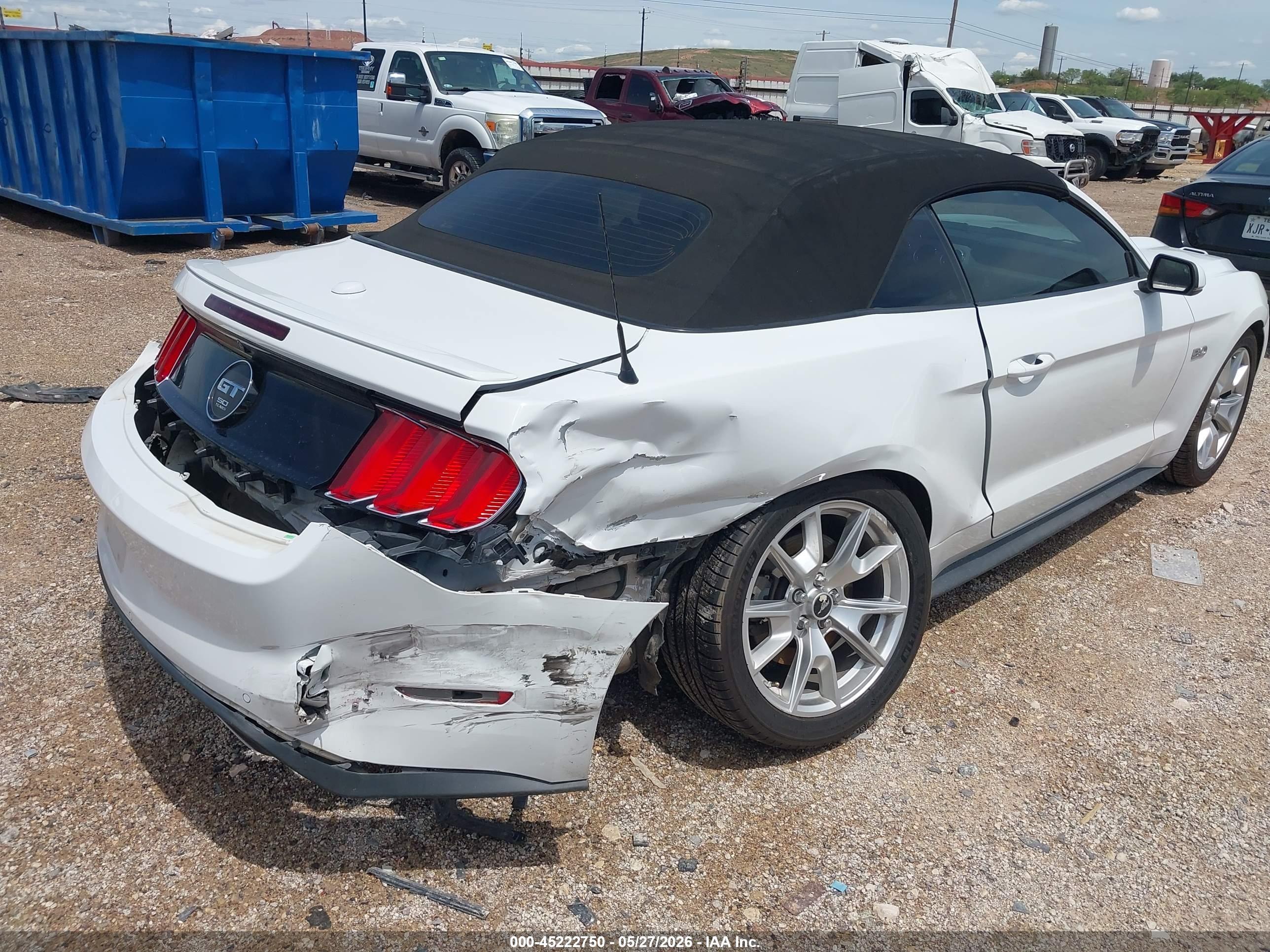 2015 Ford Mustang Gt Premium White vin: 1FATP8FF5F5362720
