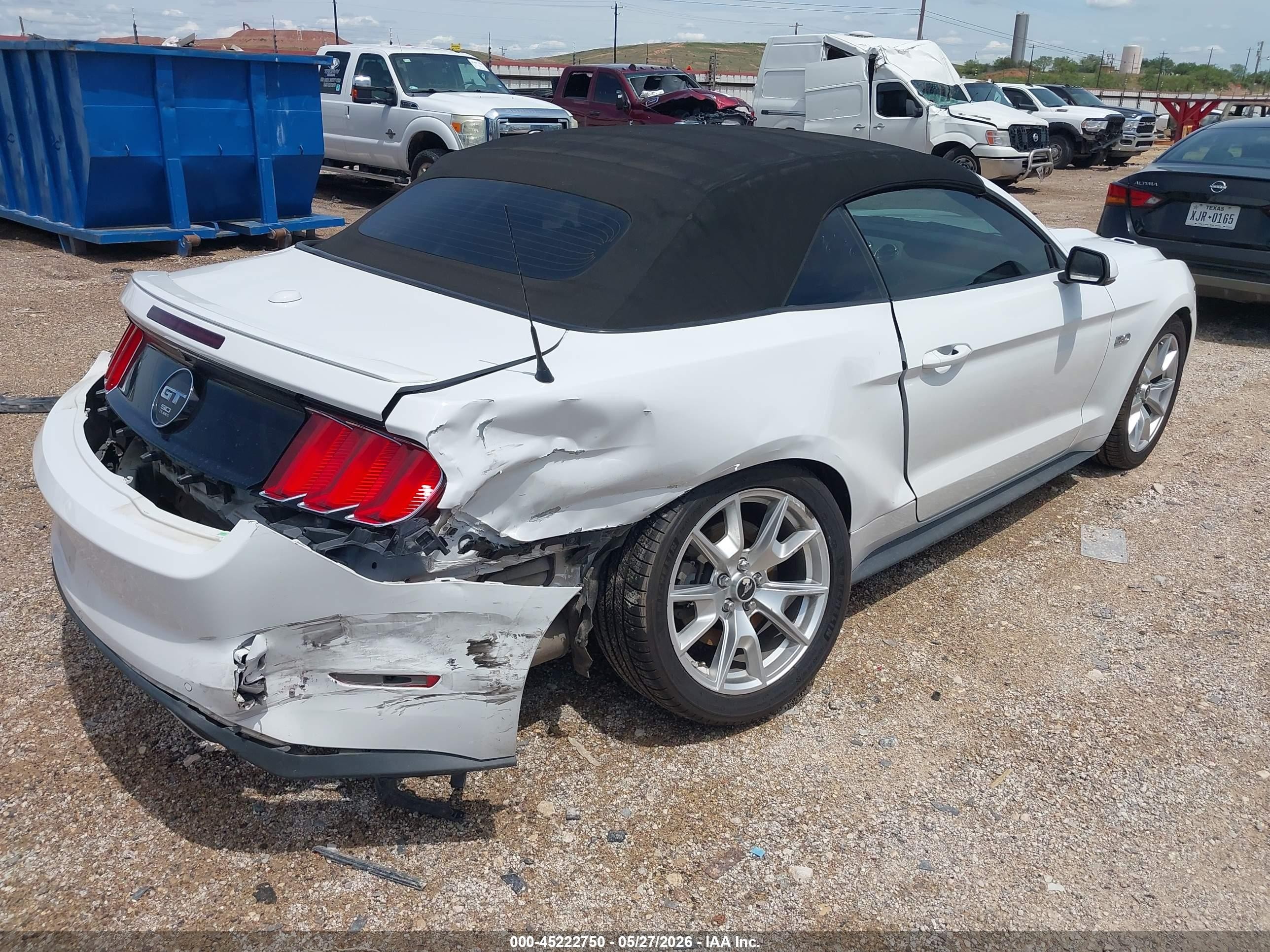 2015 Ford Mustang Gt Premium White vin: 1FATP8FF5F5362720